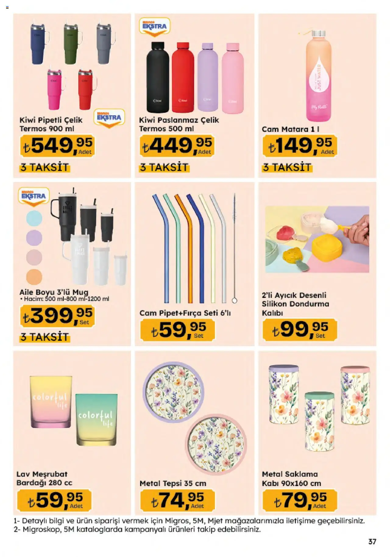 Migros Katalog - 5M Migroskop Dijital - 07.08.2025 tarihinden itibaren geçerlidir | Sayfa: 127 | Ürünler: Dondurma, Termos, Tepsi