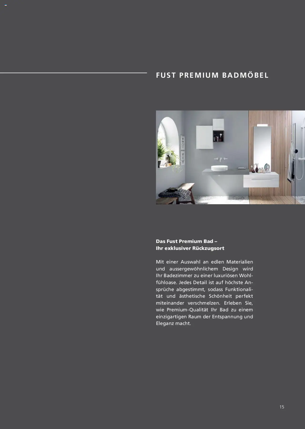 Fust Badezimmermagazin ab 05.05.2025 | Seite: 15 | Produkte: Bad