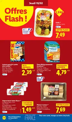 LIDL - Prévisualisation de Lustucru gnocchi à poêler extra raclette, Gnocchi à poêler extra raclette, 364 g, 280 g + 30% OFFERTS valide à partir de 19.02.2026 | Page: 14