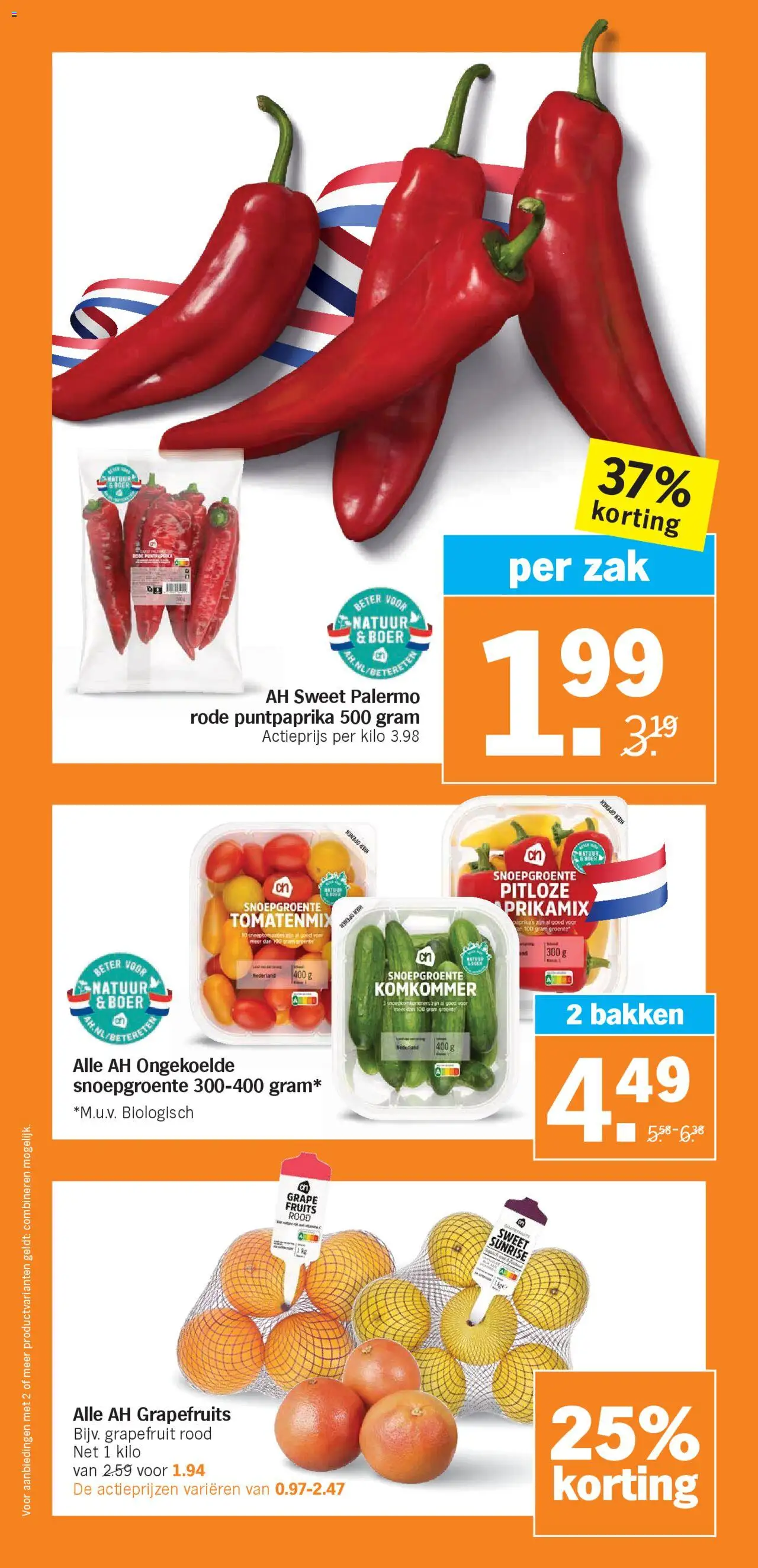  | Pagina: 6 | Producten: Grapefruit, Komkommer, Zak, Kész piskótalap