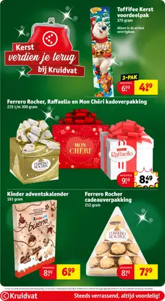 Ferrero Rocher, Raffaello en Mon Chéri kadoverpakking, 225 t/m 300 gram - Voorbeeld van een folder van Kruidvat, geldig van 08.12.2025 | Pagina: 17