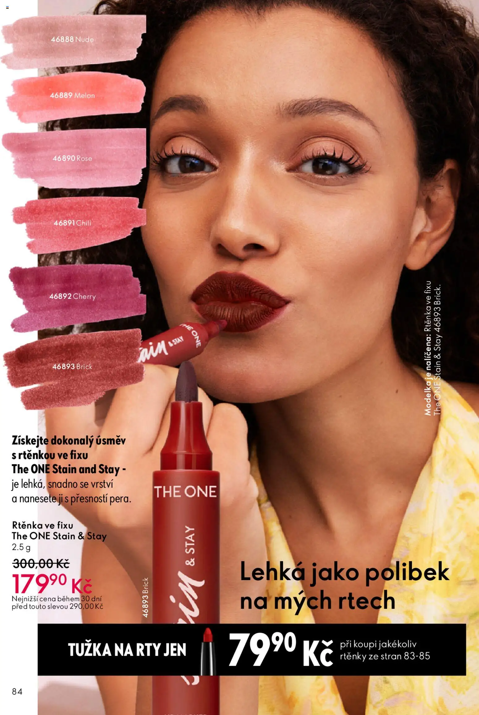 Oriflame katalog č. 04/2026 od 04.03.2026 | Strana: 84 | Produkty: Tužka, Rtěnka