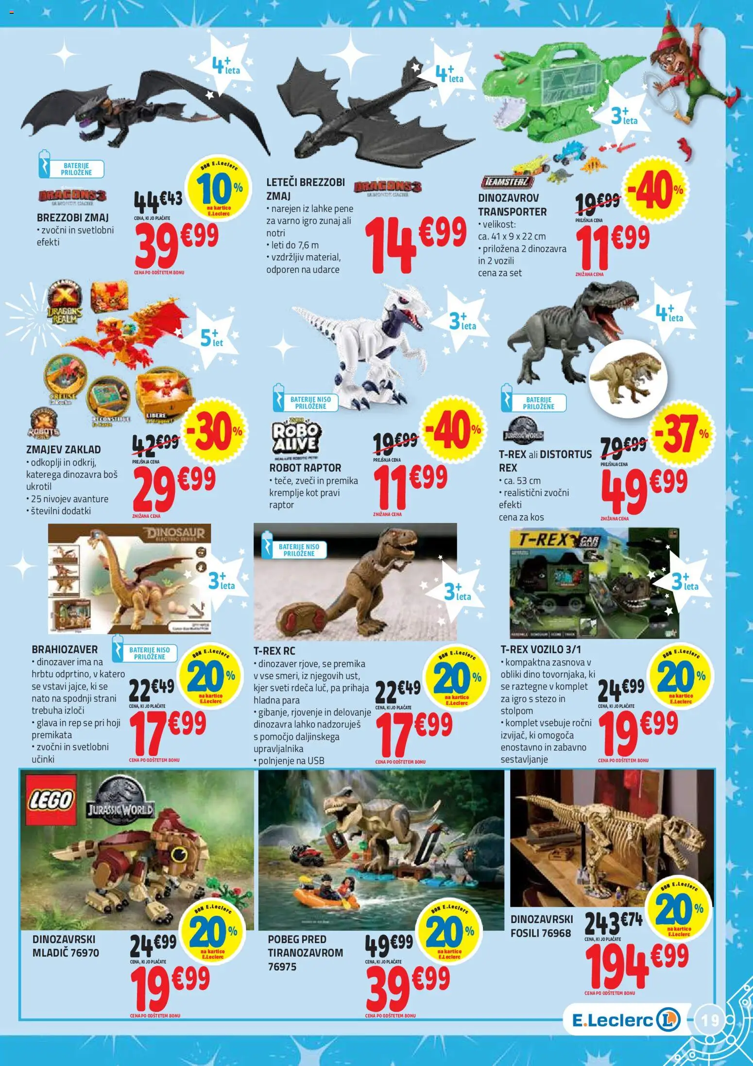 Novi E.leclerc katalog ponudbe – veljaven od 04.11.2025 | Stran: 19 | Izdelki: Usb, Robot, Baterije, Kos
