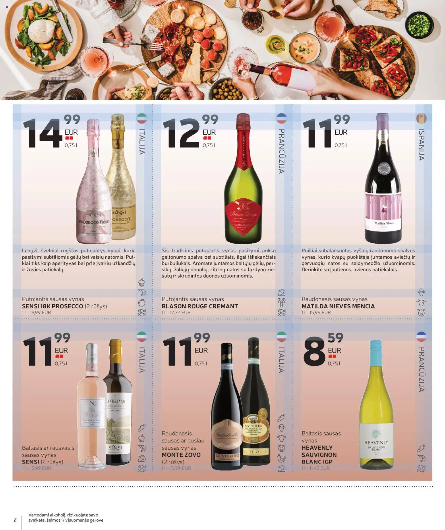 Rimi akcijos nuo 14.04.2026 | Puslapis: 2 | Prekių: Vynas