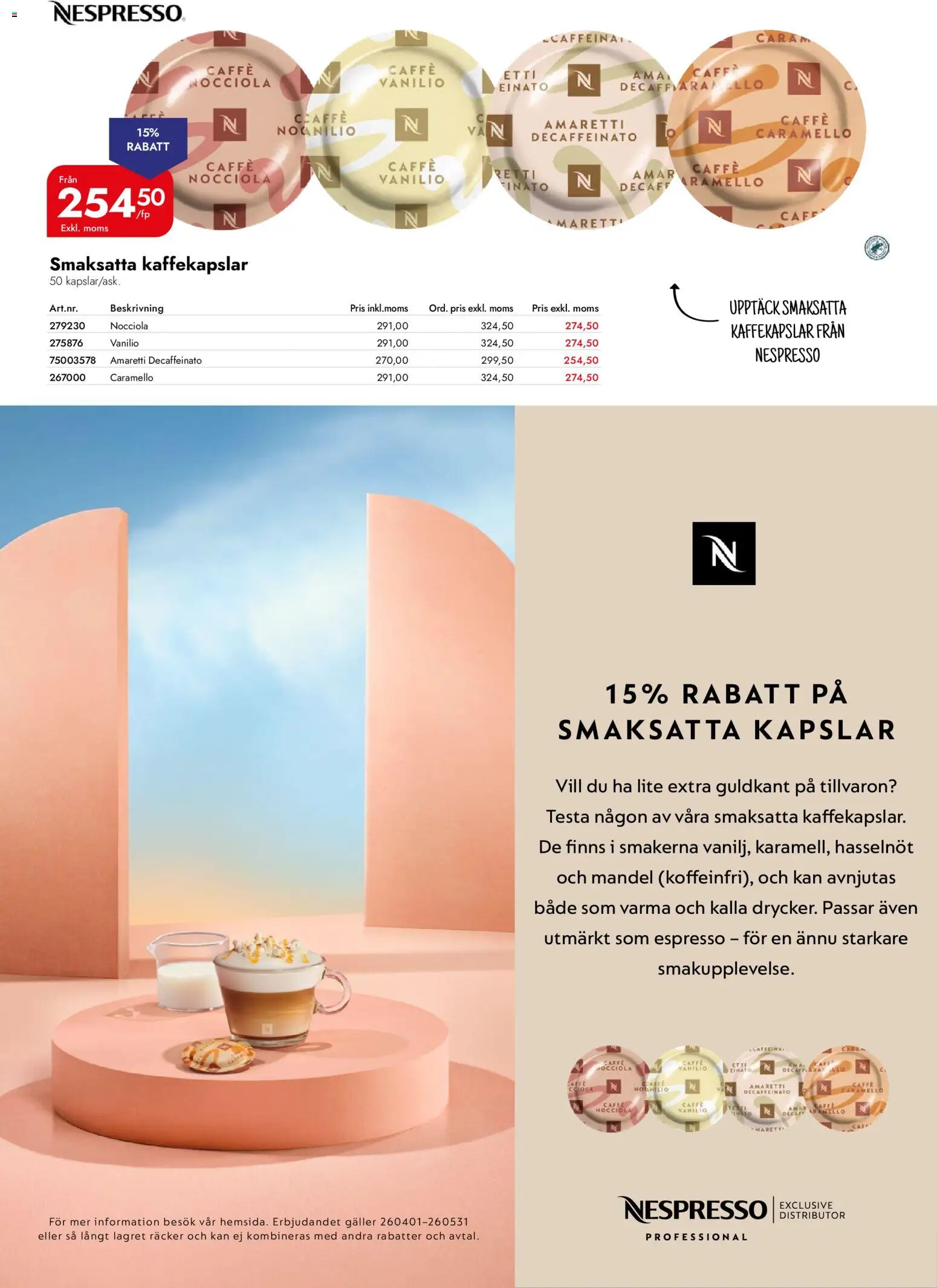 Lyreco reklamblad aktuell från 06.04.2026 | Sida: 23 | Produkter: Galler, Kaffekapslar