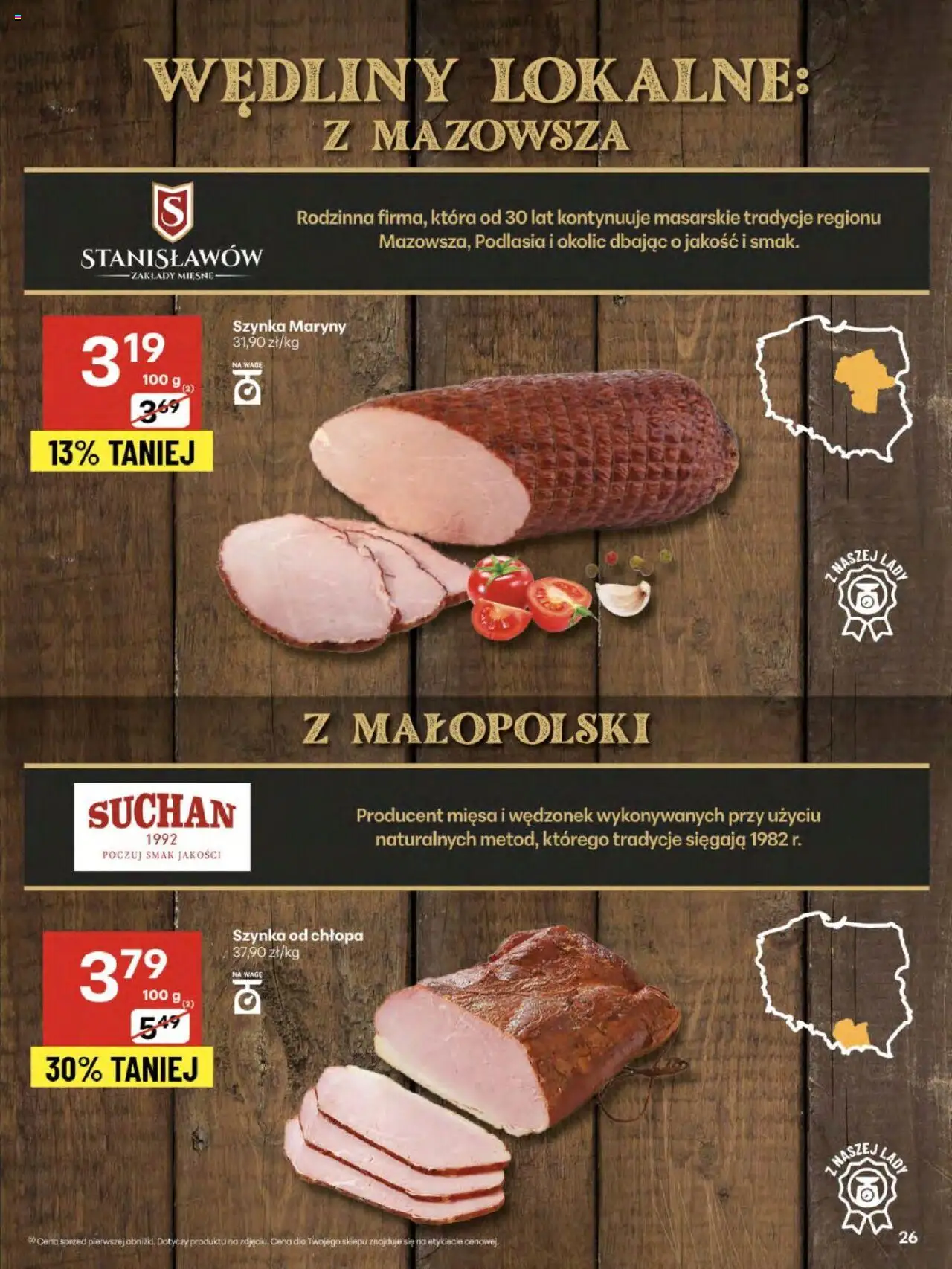 Delikatesy Centrum Gazetka od 07.08.2025 | Strona: 26 | Produkty: Szynka, Wędliny