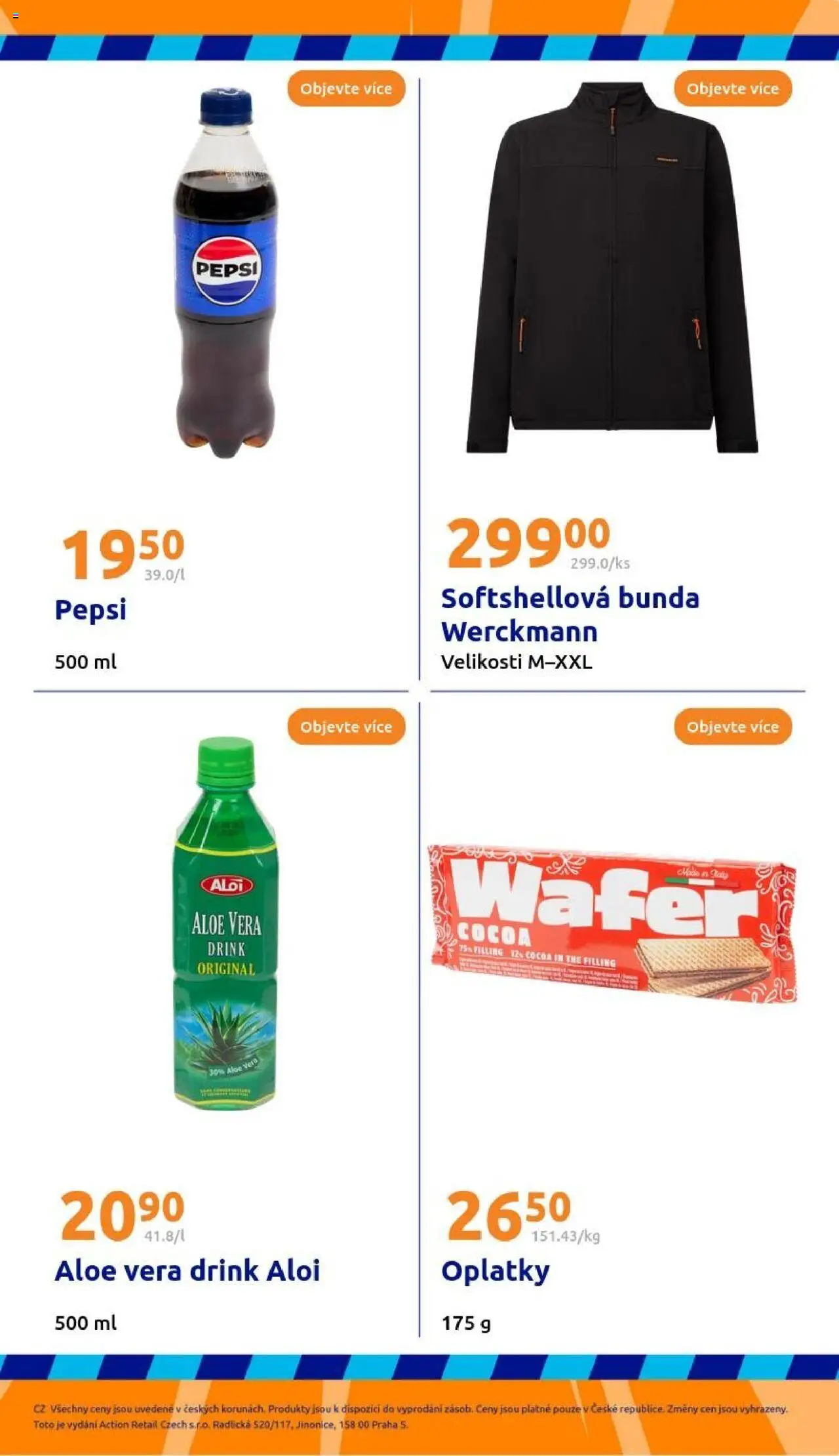 Action leták od 10.09.2025 | Strana: 31 | Produkty: Bunda, Pepsi, Aloe vera, Oplatky