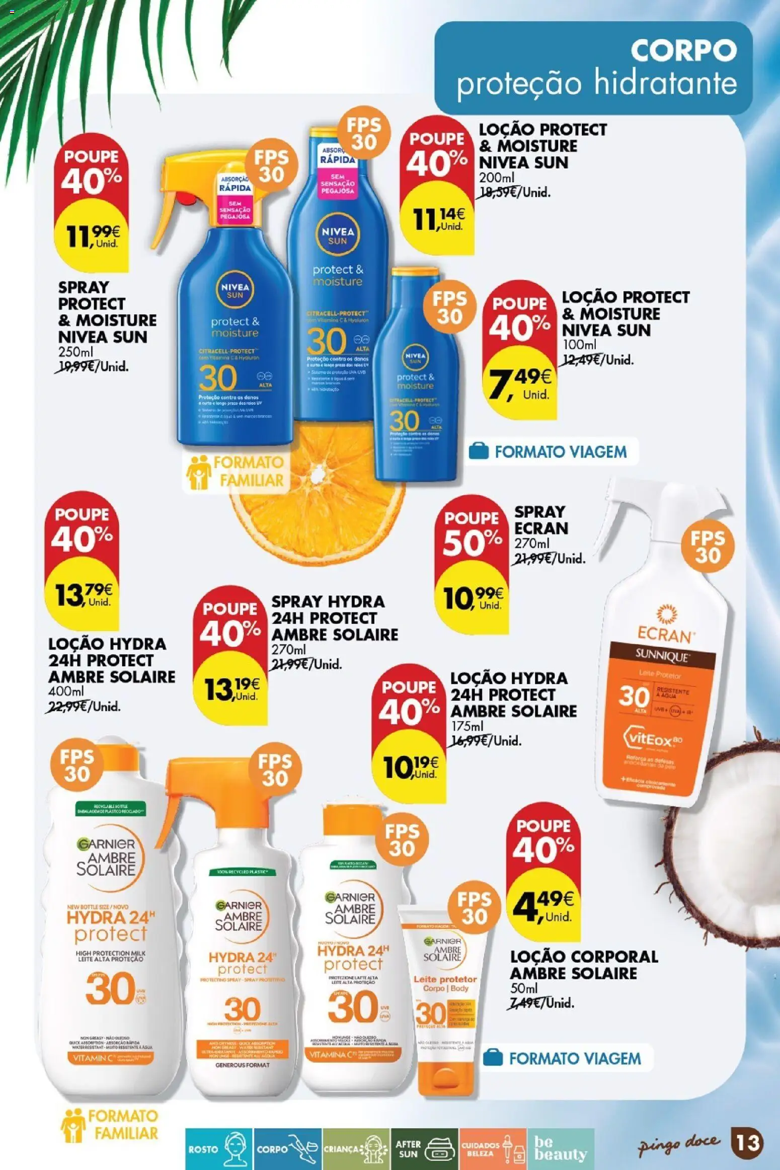 Pingo Doce Catálogo de solares 2026 │ válido de 24.03.2026 | Página: 13 | Produtos: Agua, Leite, Vitamina c