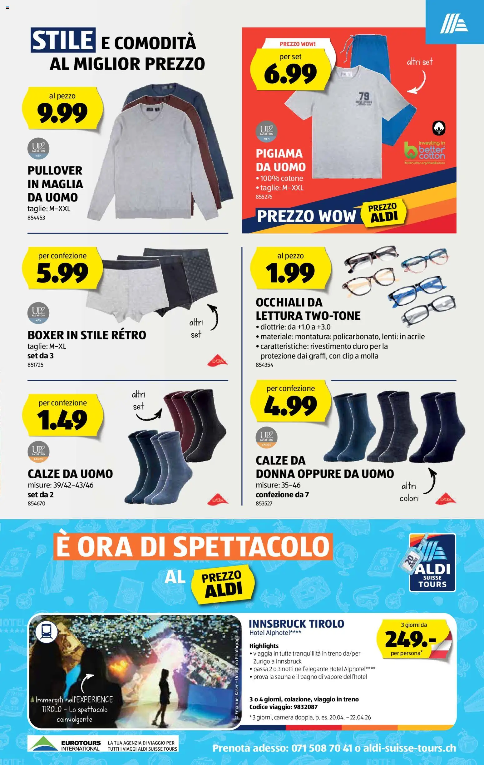 Aldi Aktionen IT – gültig ab 05.03.2026 | Seite: 12 | Produkte: Pullover, Boxer