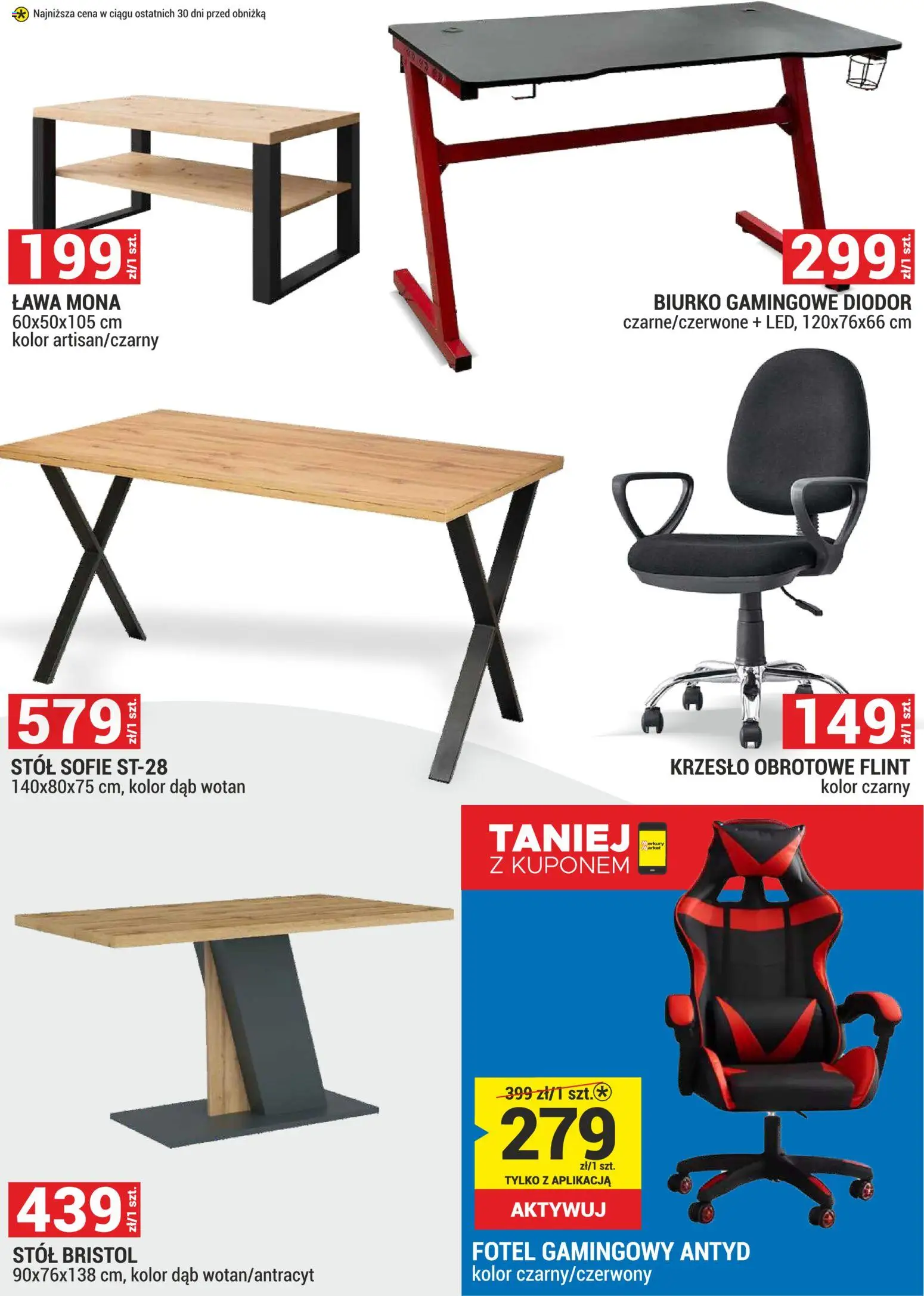Merkury Market Gazetka - Meble, Wypoczynki, Materace od 01.12.2025 | Strona: 3 | Produkty: Fotel, Stół, Krzesło, Biurko