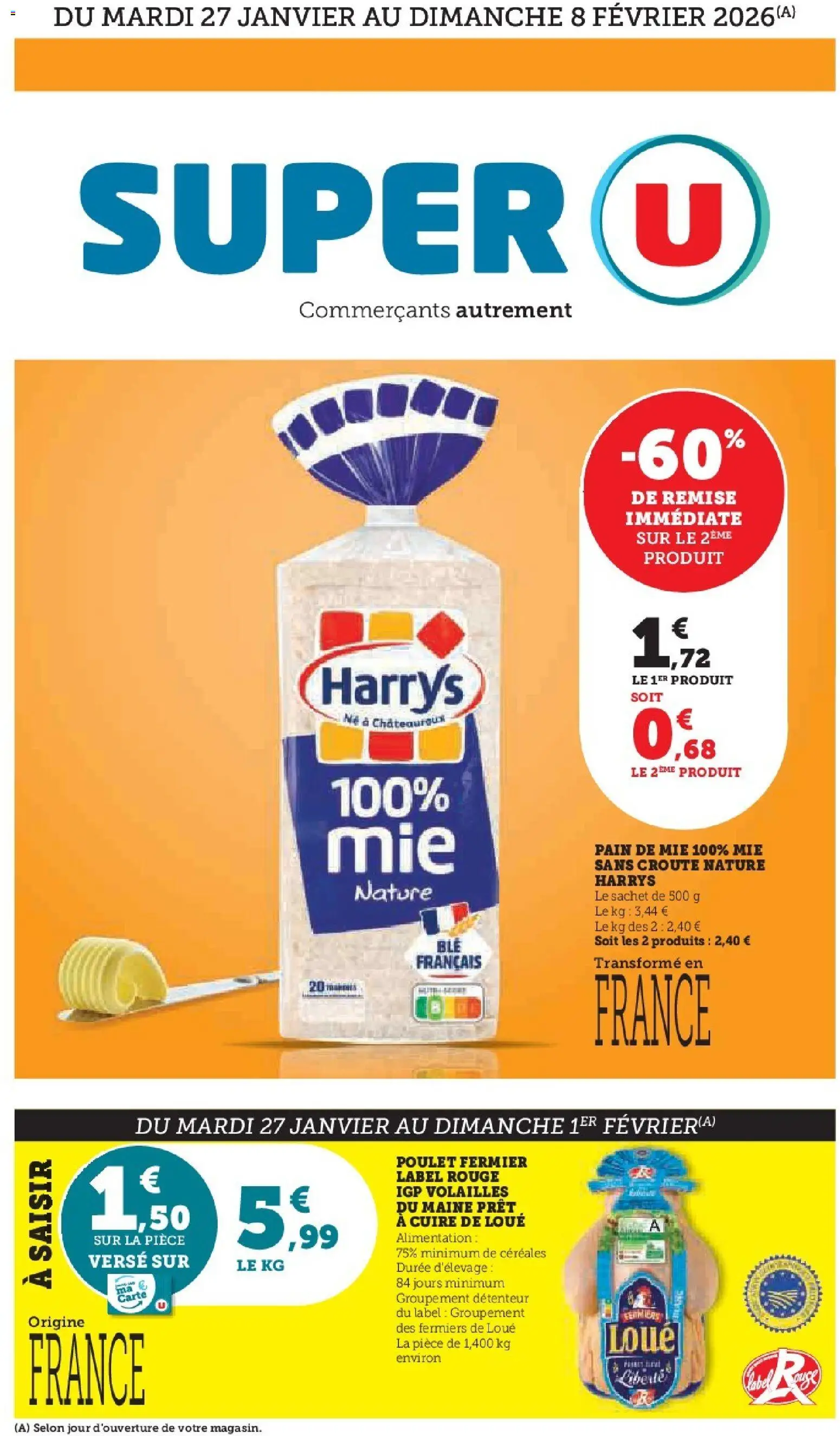 {H1} | Page: 1 | Produits: Pain de mie, Pain, Céréales