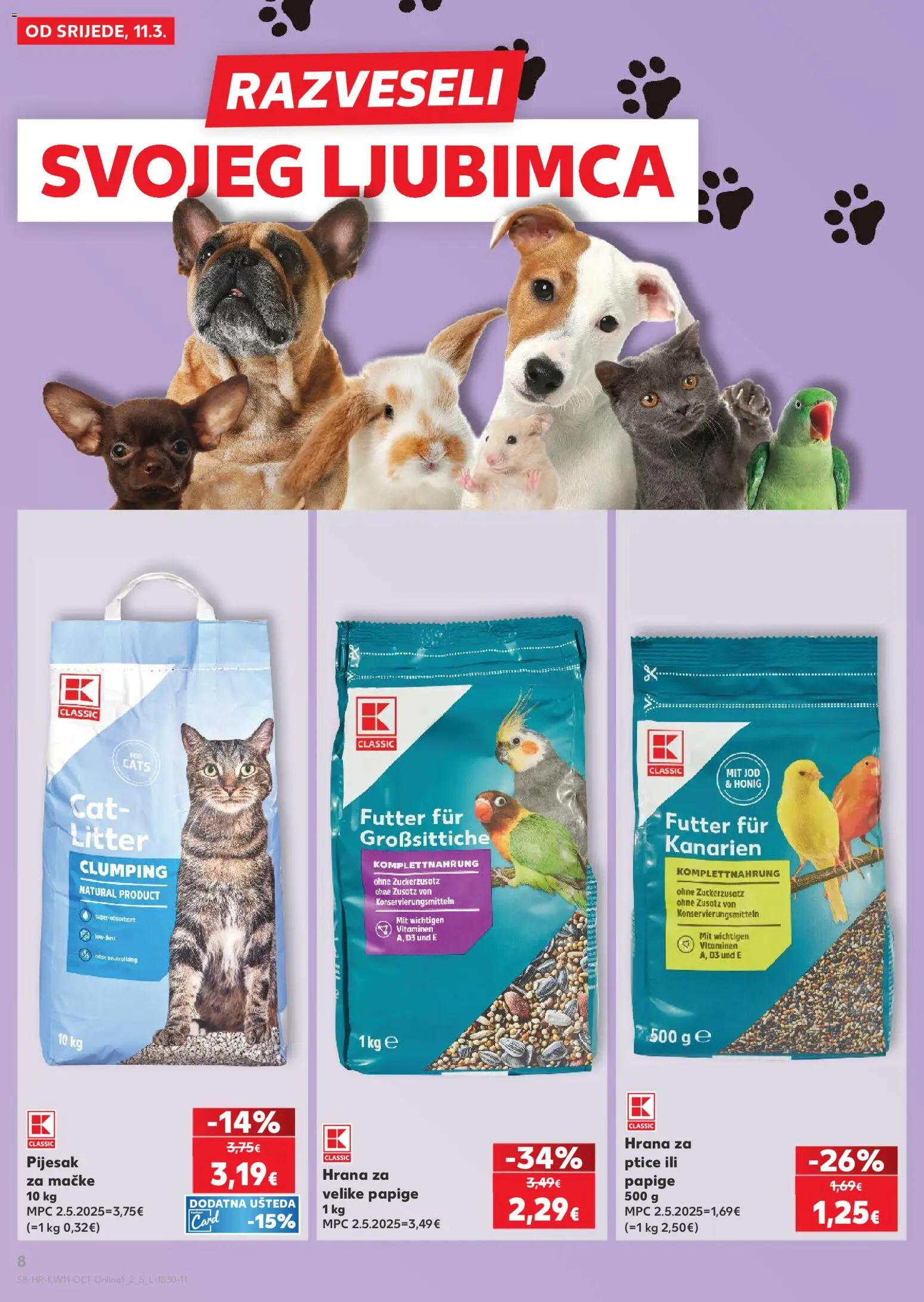 Kaufland HR akciós ujság - amely érvényes a következő dátumtól: 11.03.2026 | Oldal: 8