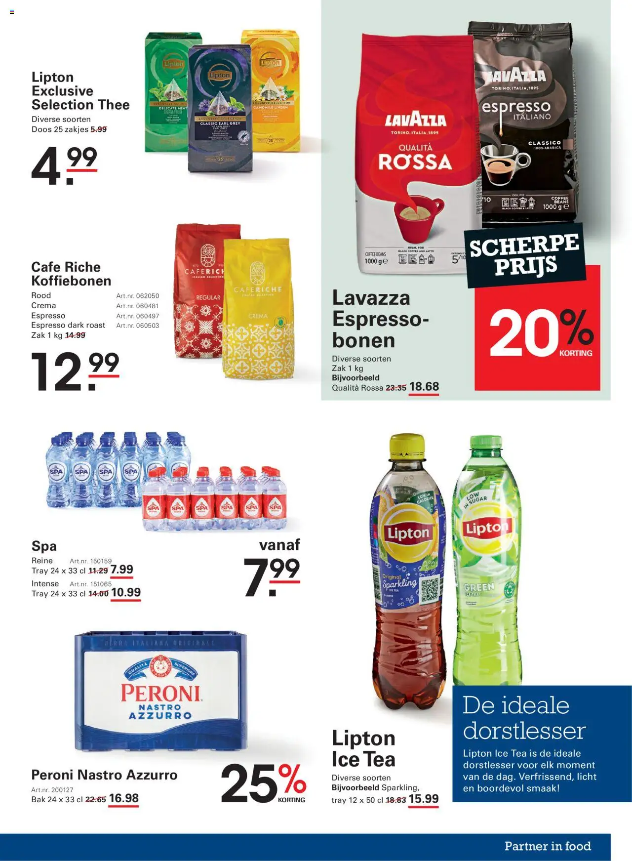 {H1} | Pagina: 23 | Producten: Thee, Lavazza, Zak, Koffiebonen