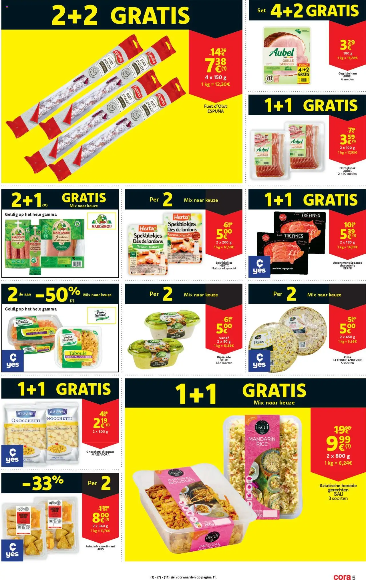 {H1} | Pagina: 5 | Producten: Ham, Pizza, La, Kip