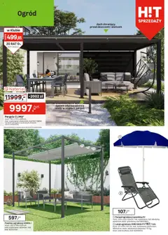 Leroy Merlin Gazetka od 16.07.2025 | Strona: 4 | Produkty: Parasol, Pawilon ogrodowy, Leżak, Leżak ogrodowy