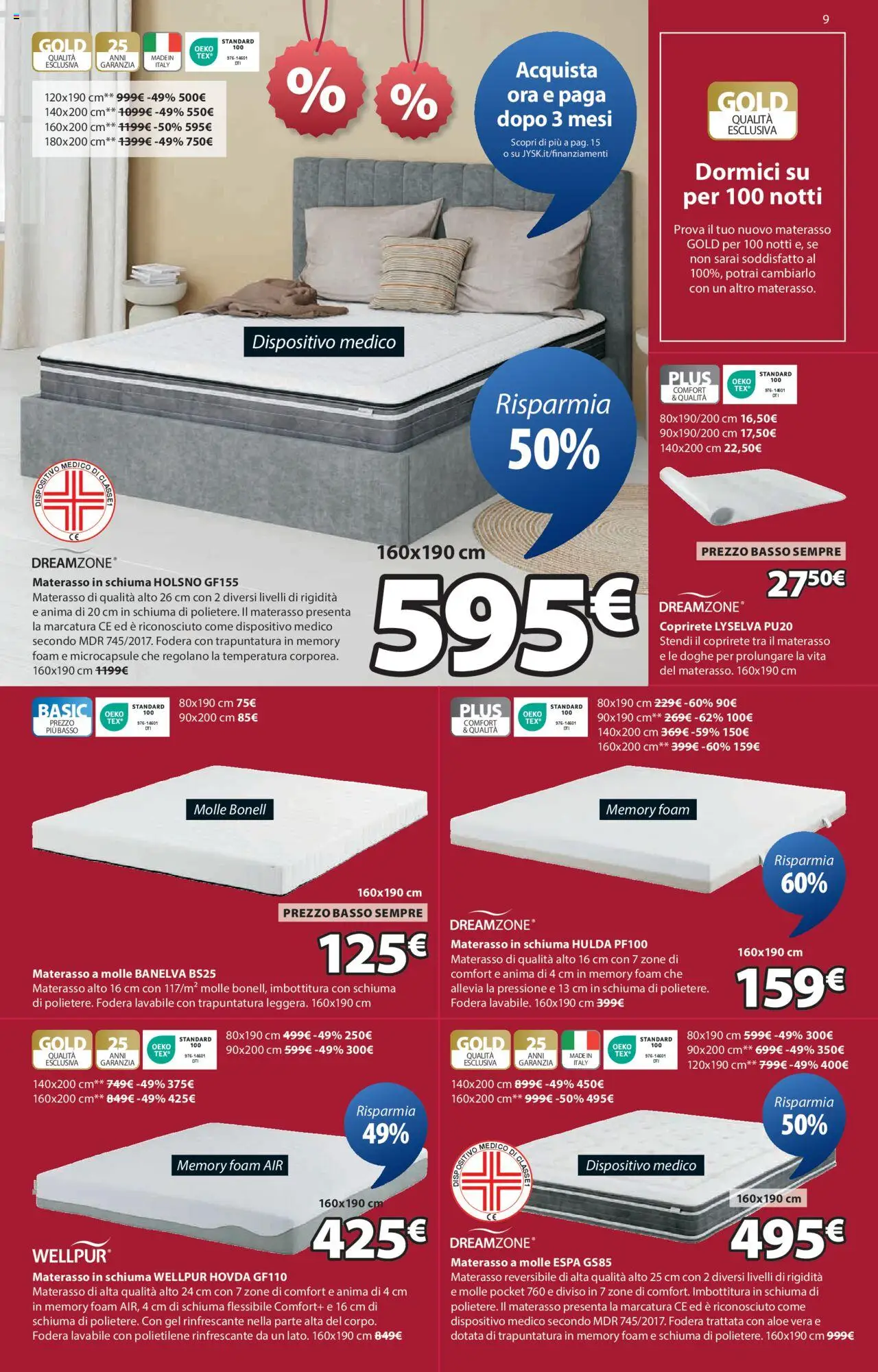 Volantino JYSK del 31.07.2025 | Pagina: 9 | Prodotti: Letto, Armadio, Cassettiera, Comodino