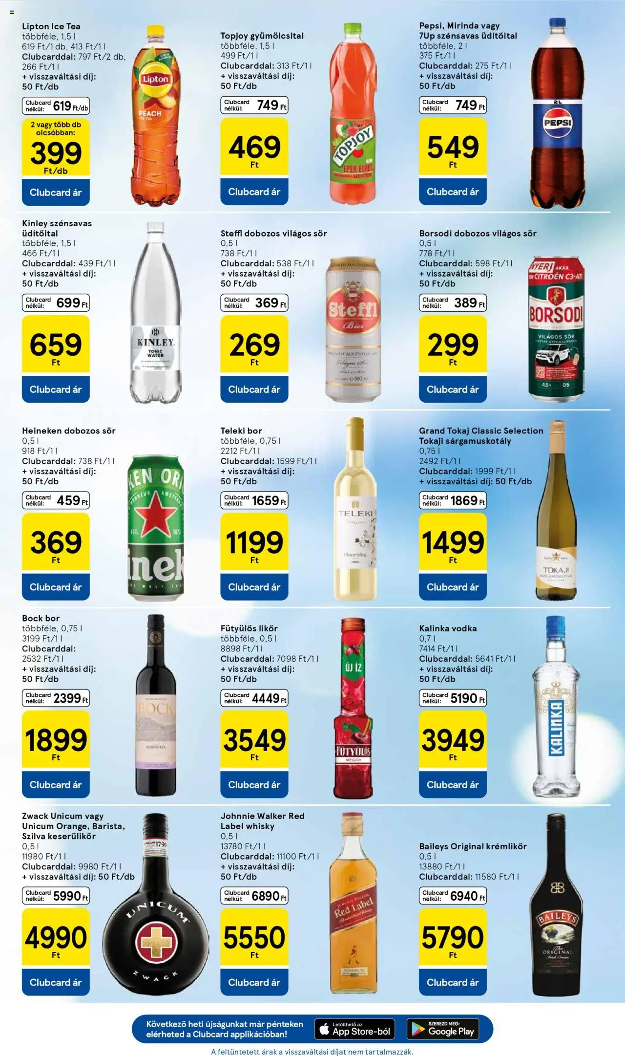 Tesco akciós ujság - amely érvényes a következő dátumtól: 02.10.2025 | Oldal: 7 | Termékek: Gyümölcsital, Krémlikőr, Steffl, Tea