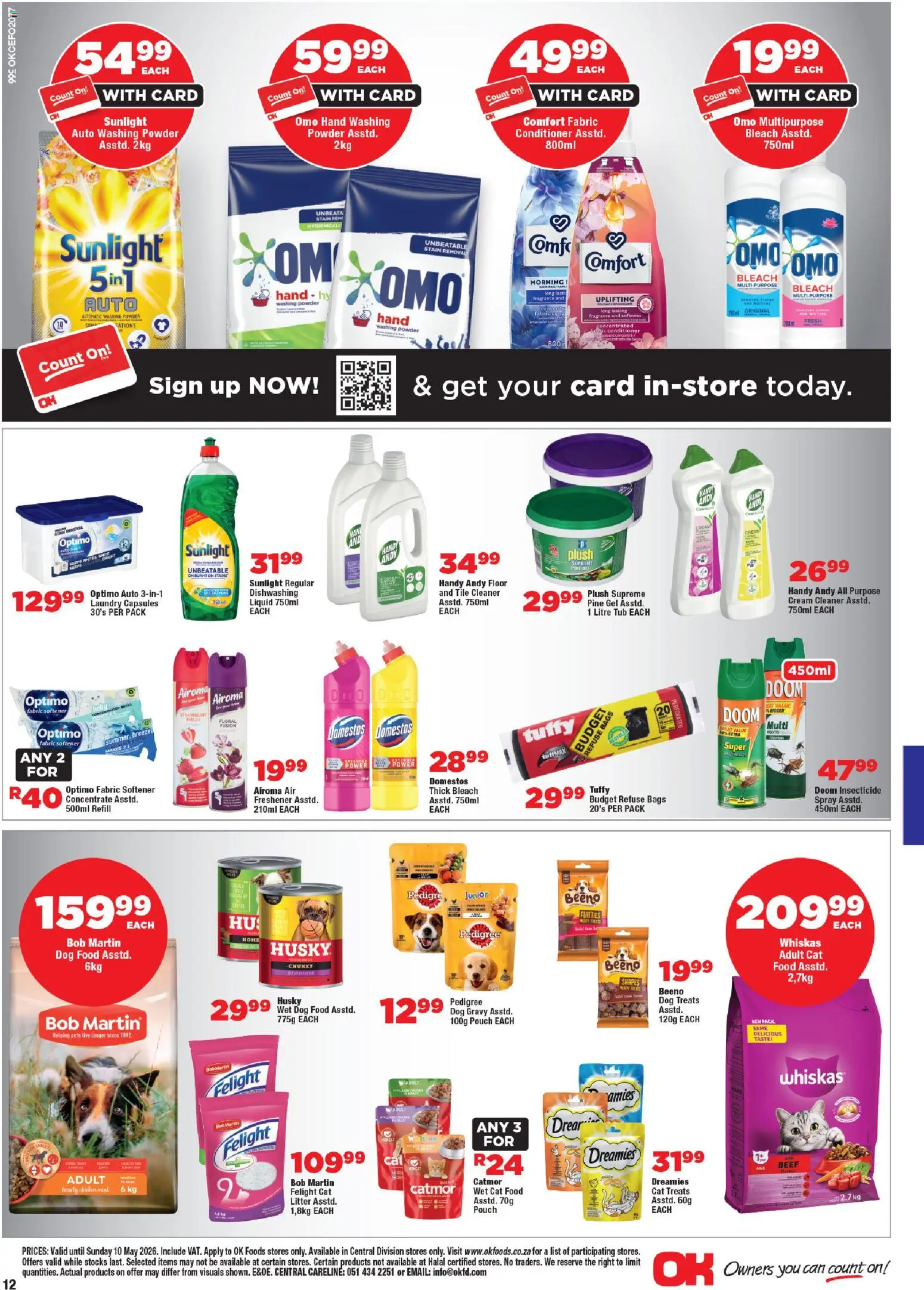 New OK Foods catalogue – valid from 24.04.2026 | Page: 12 | Products: Fragrance, Powder, Cream, Refuse bags
