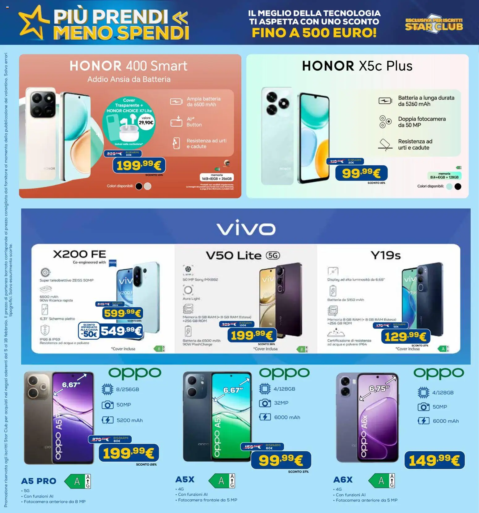 Volantino Euronics del 19.02.2026 | Pagina: 34 | Prodotti: Schermo, Acqua, Fotocamera, Batteria