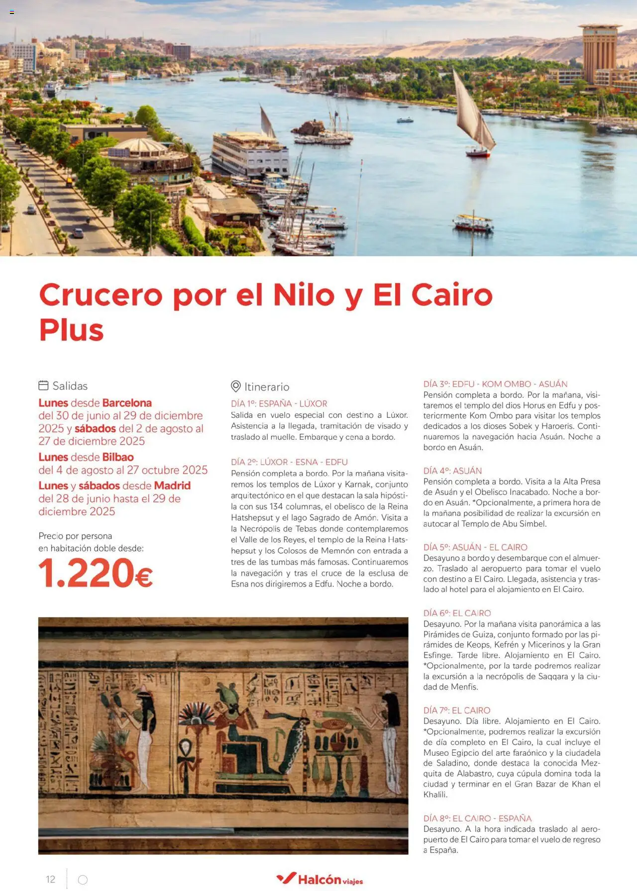 Halcón Viajes Egipto │ válido desde el 01.07.2025 | Página: 12 | Productos: Navegación