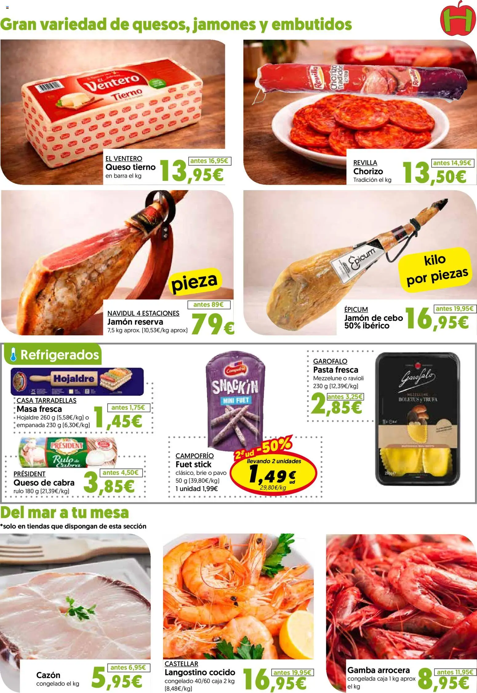 Hiper Usera folleto │ válido desde el 25.02.2026 | Página: 5 | Productos: Queso, Νυχτικό, Mesa, Gamba