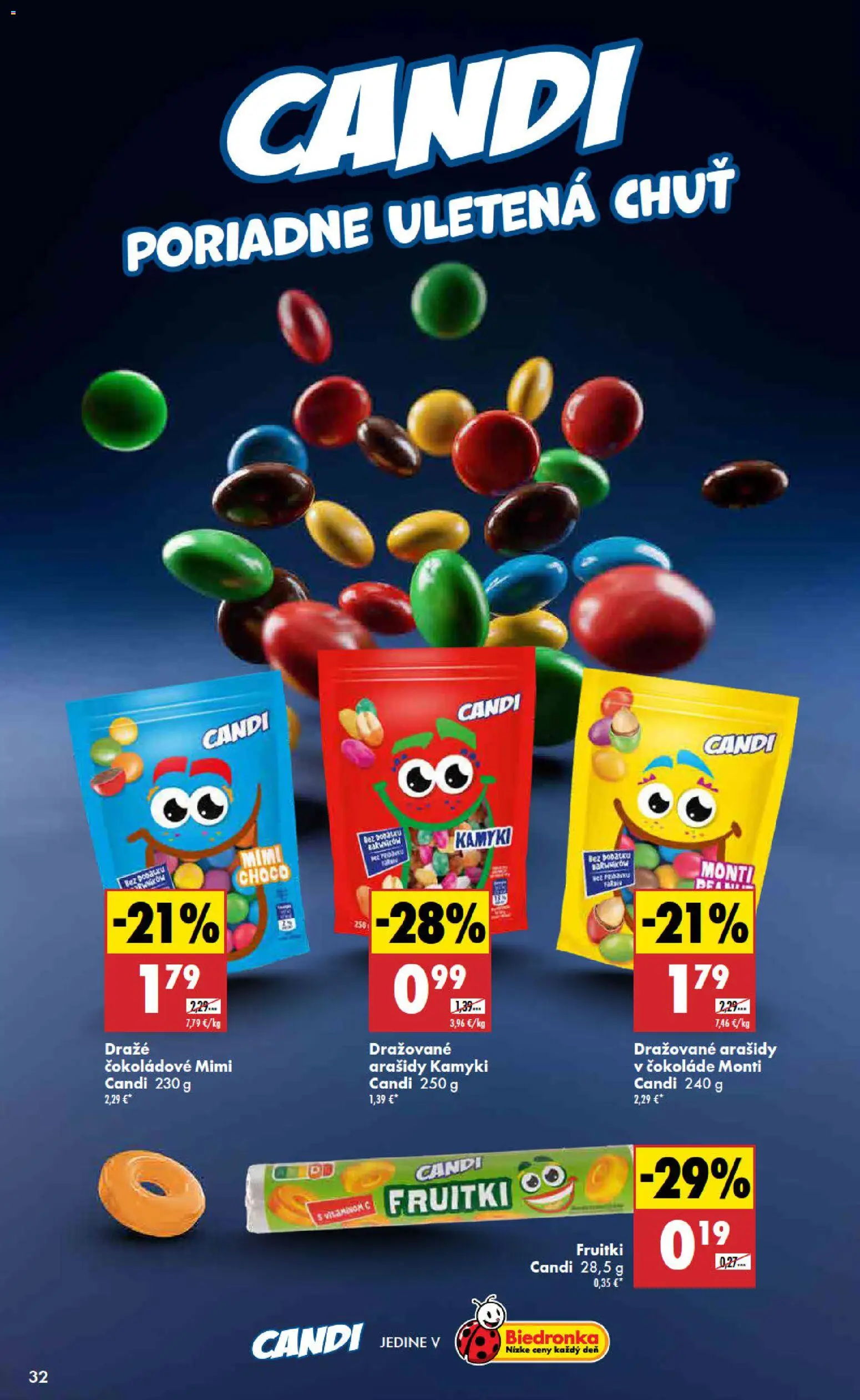 Nové Biedronka akcie – leták je platný od 12.02.2026 | Strana: 32 | Produkty: Arašidy