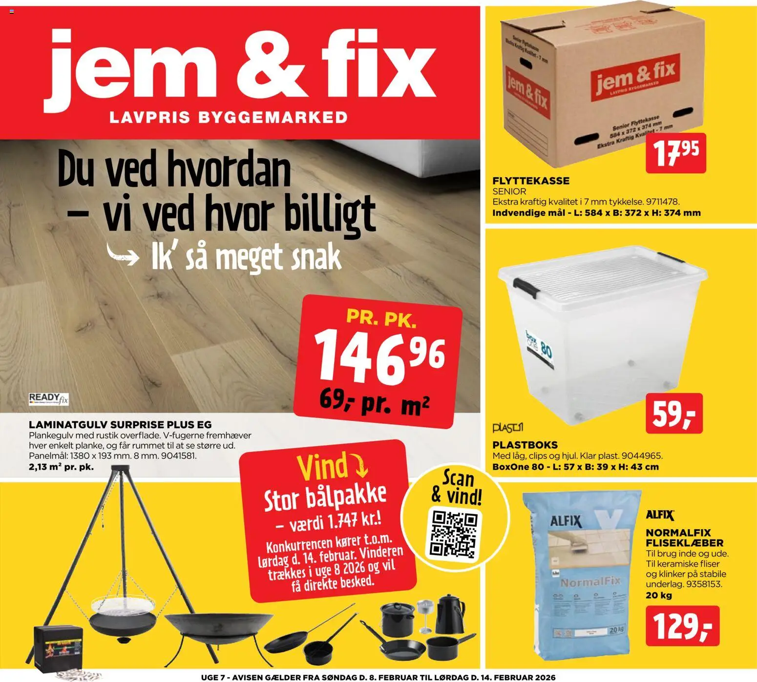 Jem & fix tilbudsavis – gyldig fra 08.02.2026 | Side: 1