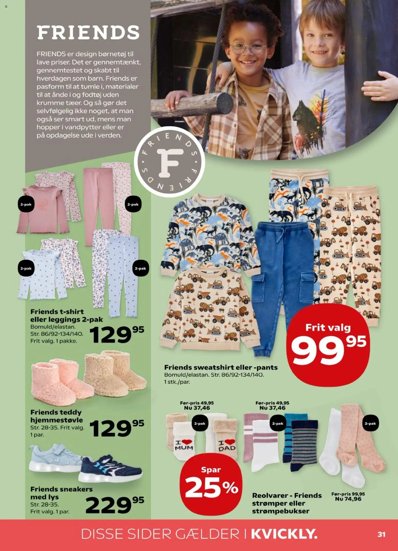 Kvickly tilbudsavis – gyldig fra 16.01.2026 | Side: 31 | Produkter: Leggings, Strømpebukser, Søm, Strømper