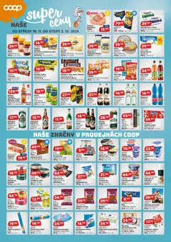 Náhled letáku Coop leták - Jihočeský region od 19.11.2025 | Strana: 2 | Produkty: Salám, Mléčná rýže, Potravinová folie, Tuňákový salát