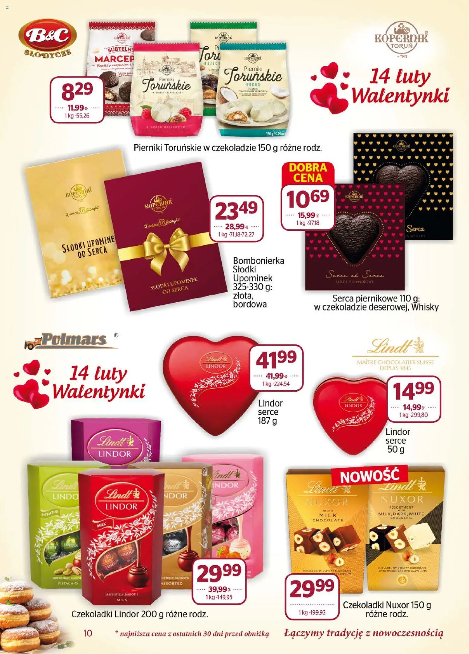 Społem Gazetka od 01.02.2026 | Strona: 10 | Produkty: Słodycze, Pierniki, Czekoladki, Bombonierka