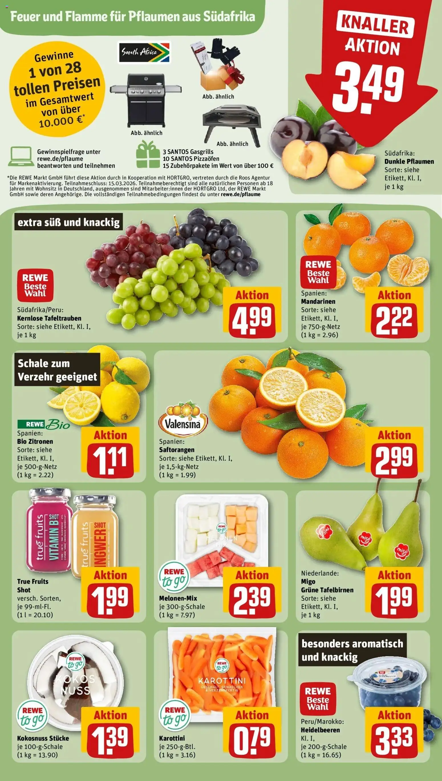 Rewe Prospekt Ginsheim-Gustavsburg	 – gültig ab 01.03.2026 | Seite: 6 | Produkte: Pflaumen, Mandarinen, Heidelbeeren, Zitronen