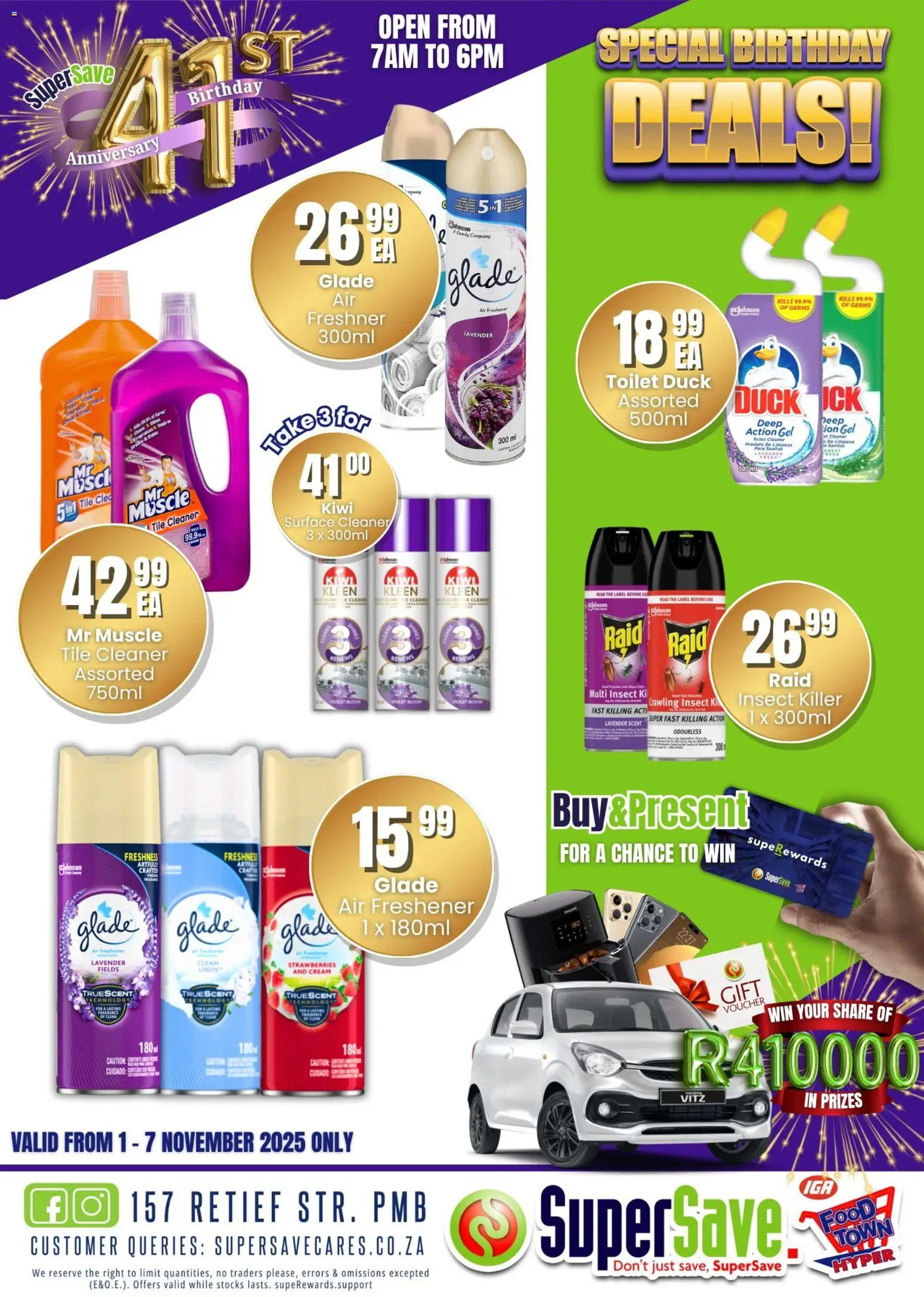 New Super Save catalogue – valid from 31.10.2025 | Page: 22 | Products: Toilet, Surface cleaner, Strawberries, Kiwi