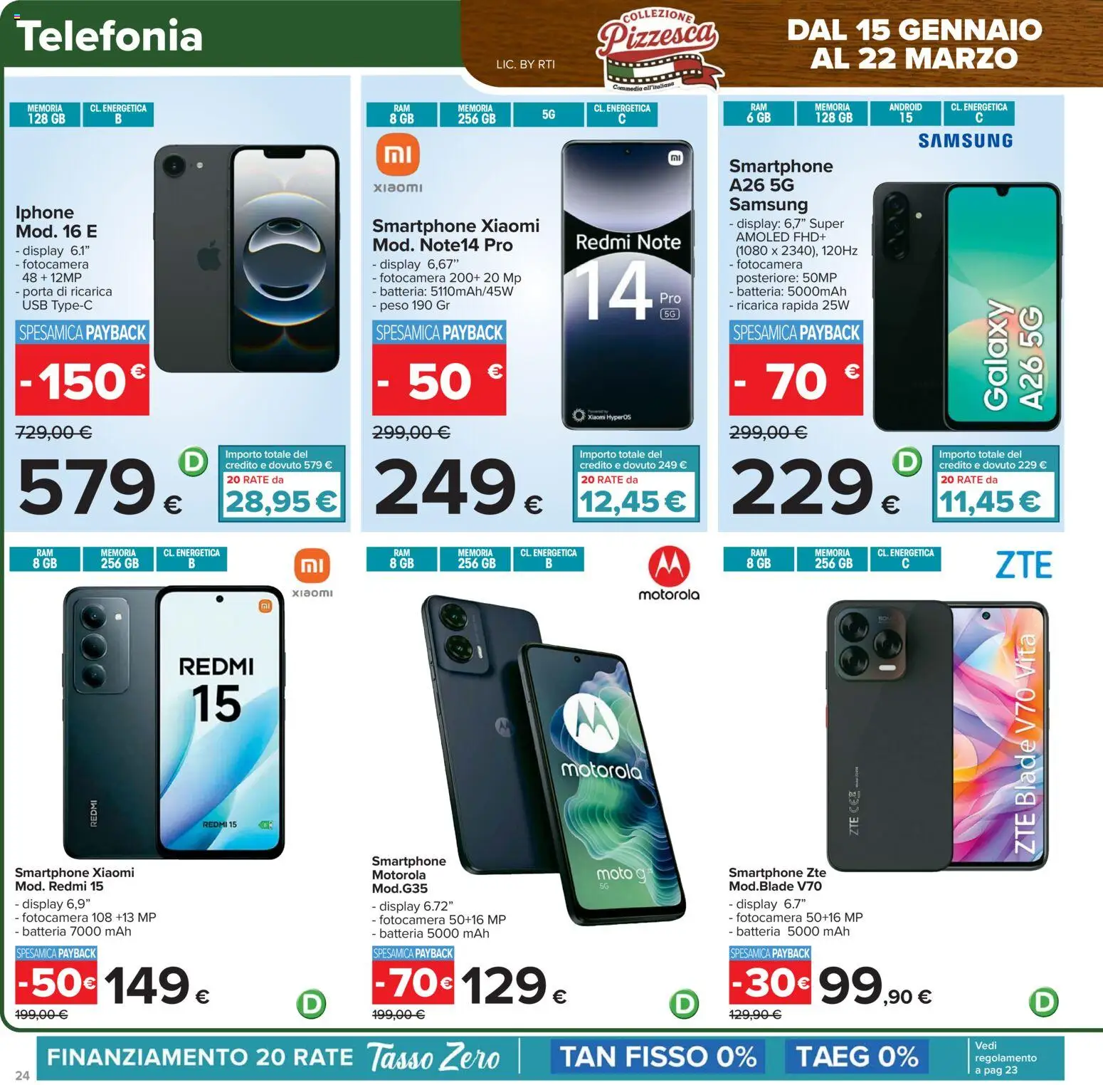 Volantino Carrefour del 27.01.2026 | Pagina: 24 | Prodotti: Xiaomi, Iphone, Fotocamera, USB