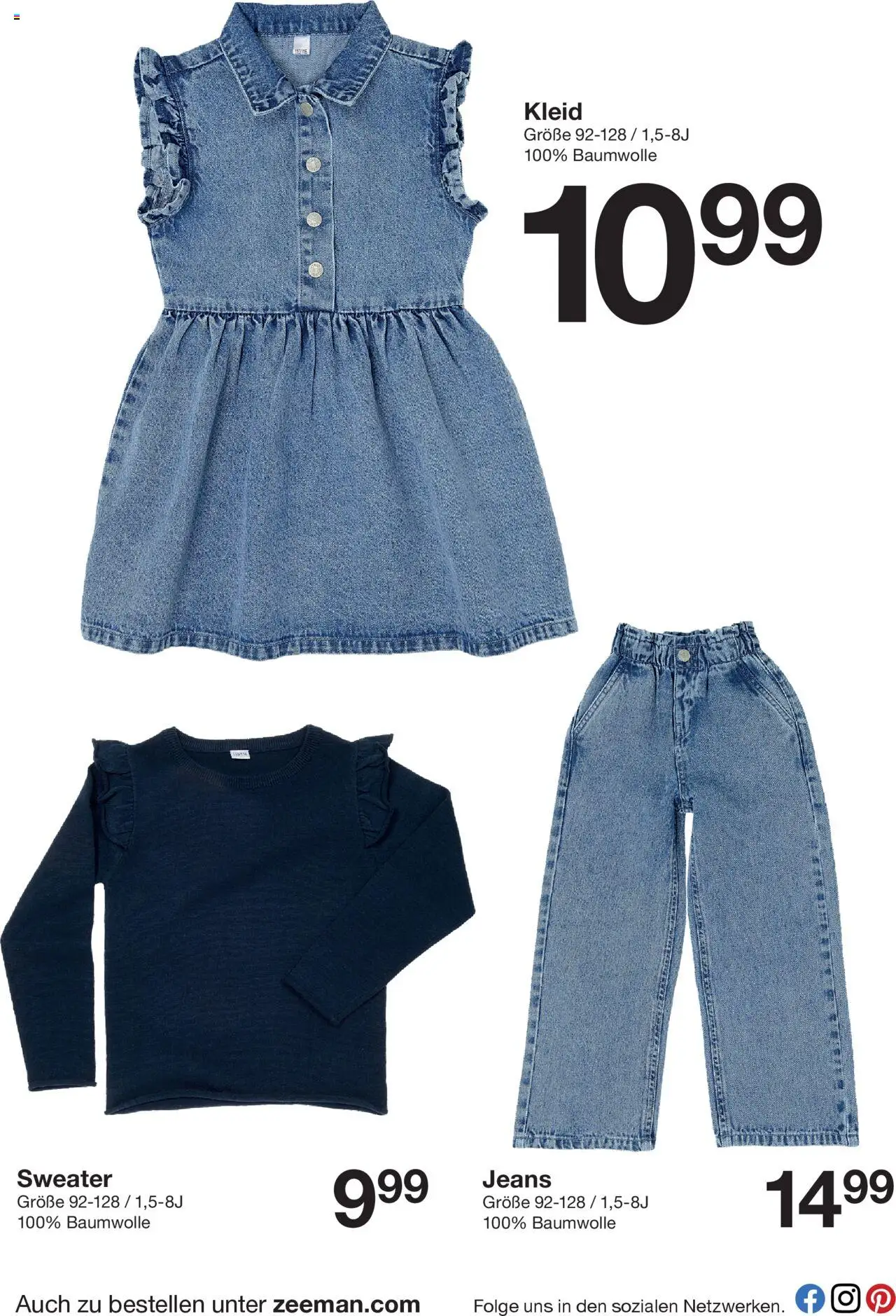 Zeeman Prospekt 	 - gültig ab dem 19.07.2025 | Seite: 8 | Produkte: Kleid, Jeans