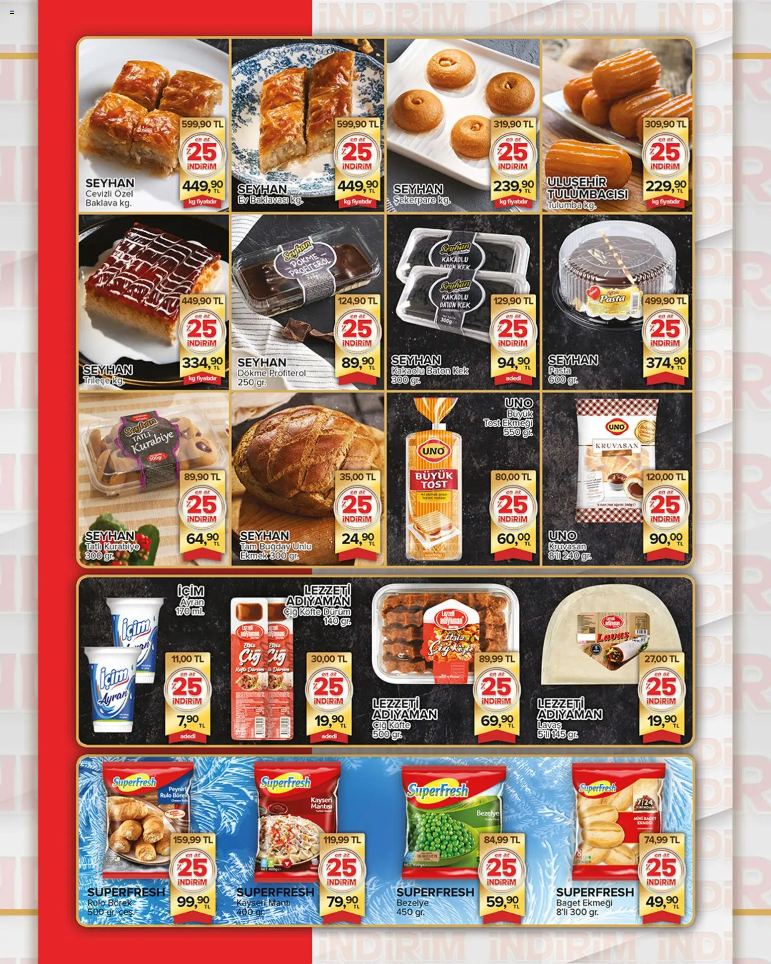 Seyhanlar Market Katalog - 25.03.2026 tarihinden itibaren geçerlidir | Sayfa: 6 | Ürünler: Peynir, Ekmek, Kurabiye, Bezelye