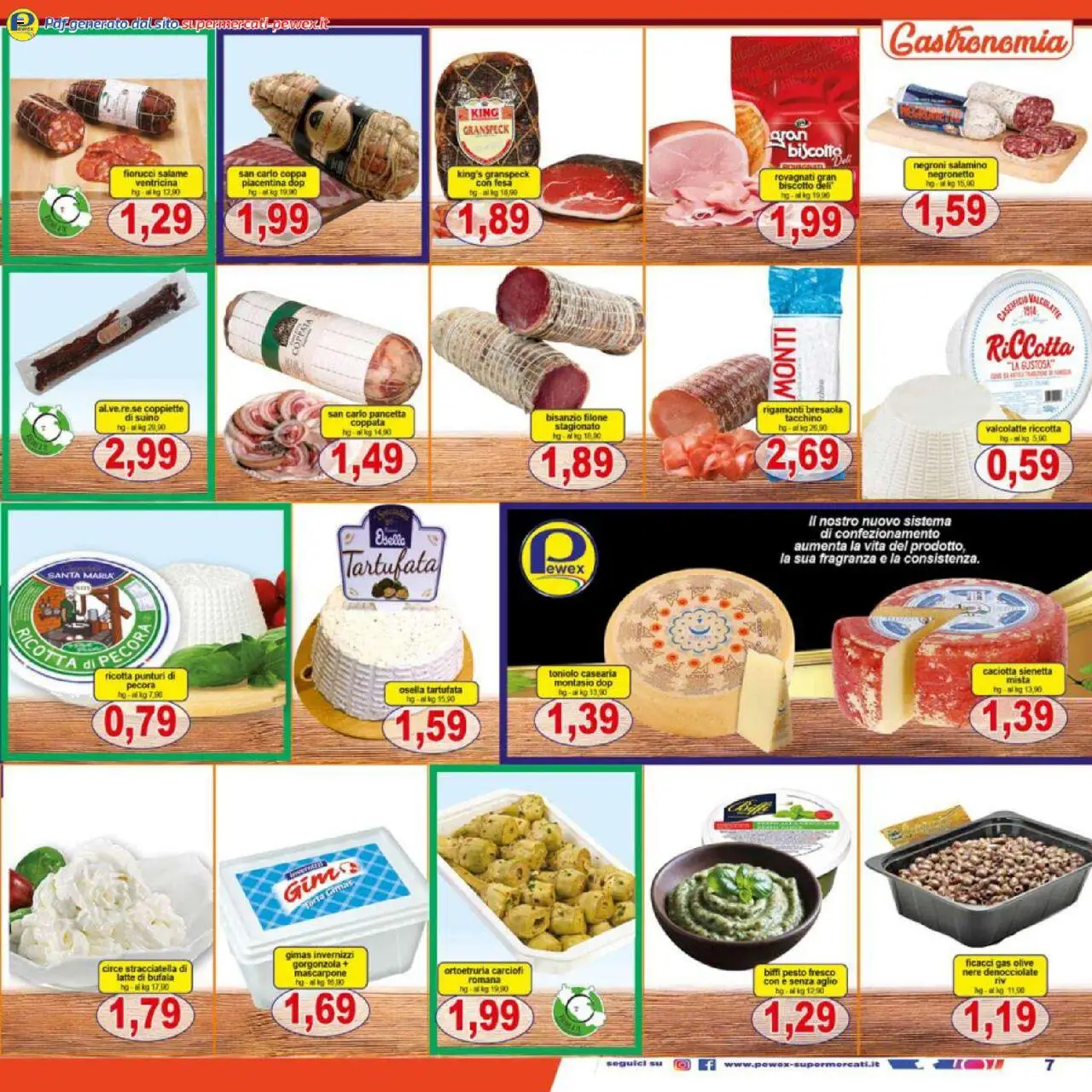 Volantino Pewex del 25.07.2025 | Pagina: 7 | Prodotti: Pancetta, Suino, Tacchino, Fragranza