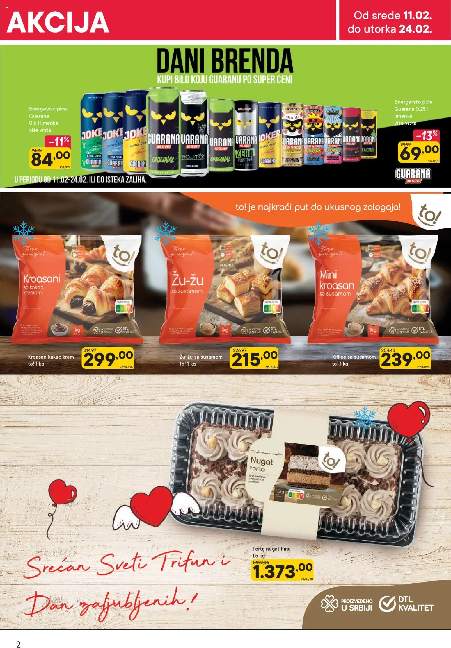 PerSu katalog - važi od 11.02.2026 | Strana: 2 | Proizvode: Mango, So, Kroasan, Torta