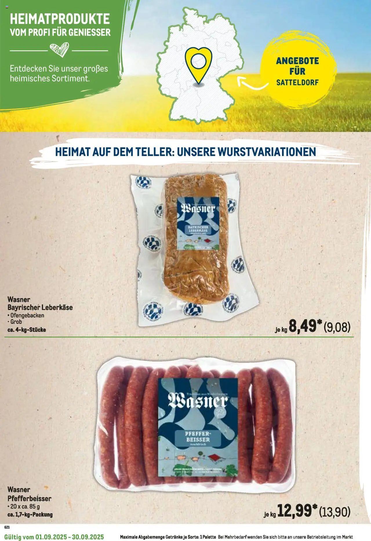 Metro Regionaler Flyer - gültig ab dem 01.09.2025 | Seite: 88 | Produkte: Pfeffer, Leberkase