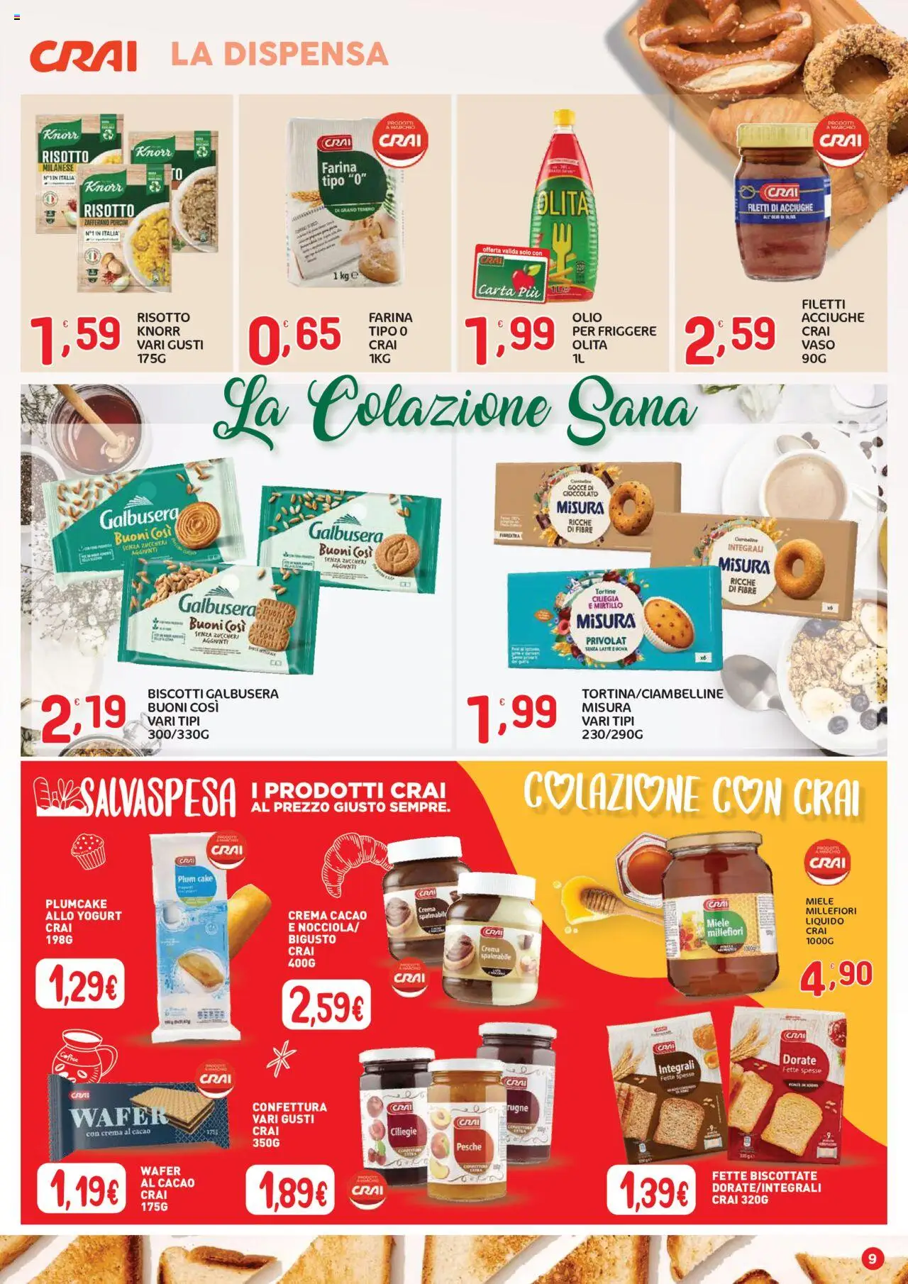 Volantino CRAI del 04.09.2025 | Pagina: 9 | Prodotti: Yogurt, Cioccolato, Olio, Cacao