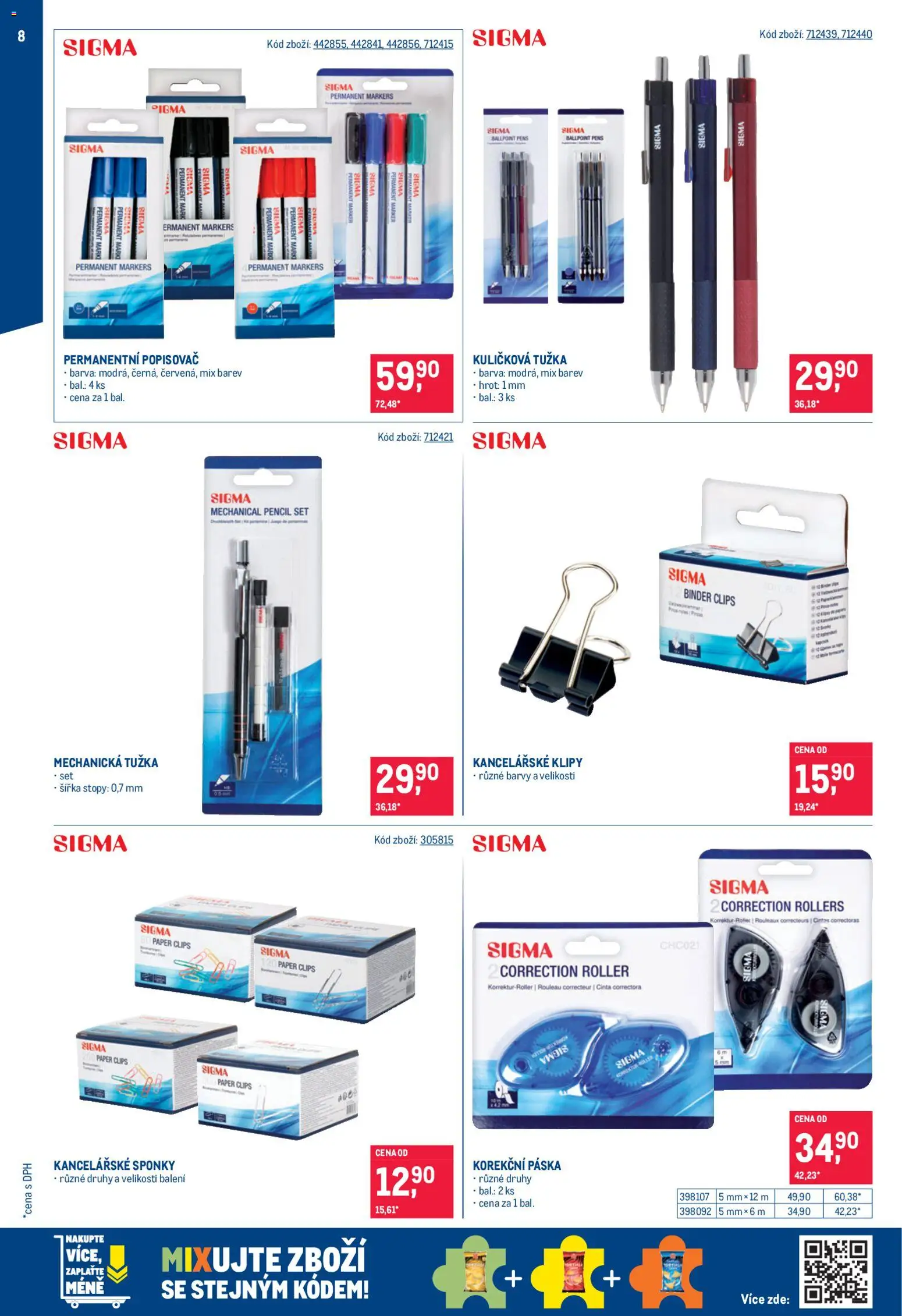 Makro leták - Kancelář od 03.12.2025 | Strana: 8 | Produkty: Popisovač, Barvy, Tužka