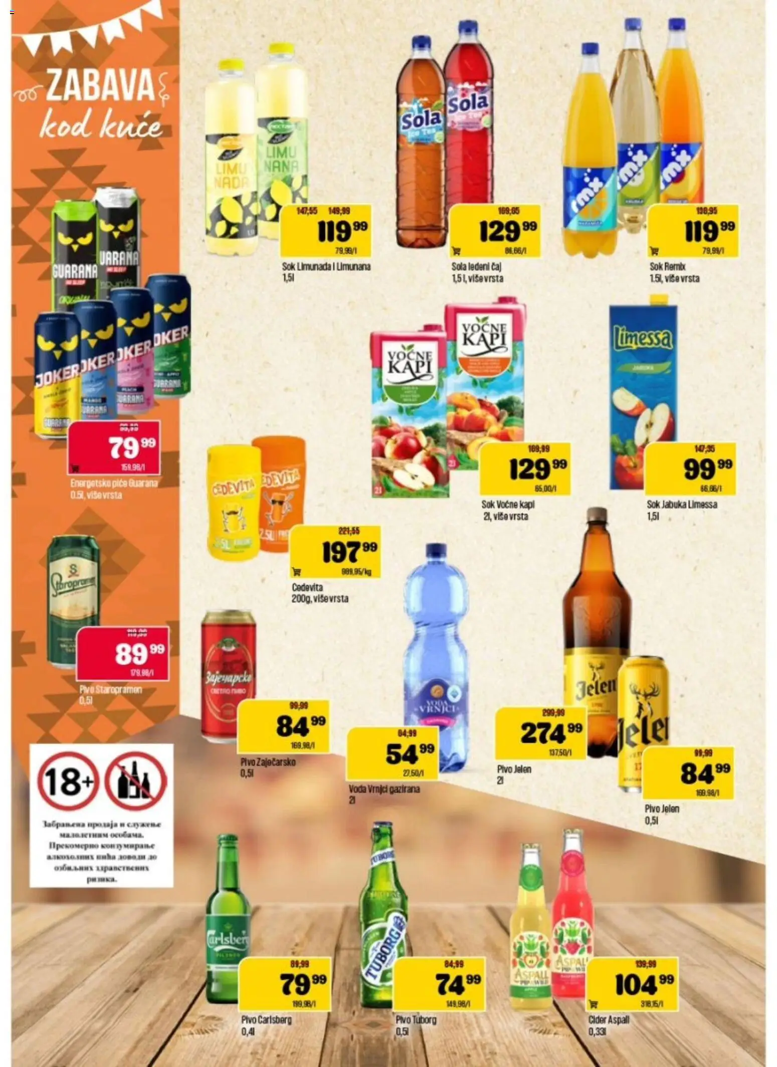 Podunavlje katalog - važi od 25.03.2026 | Strana: 10 | Proizvode: Tuborg, Cider, Voda, Carlsberg