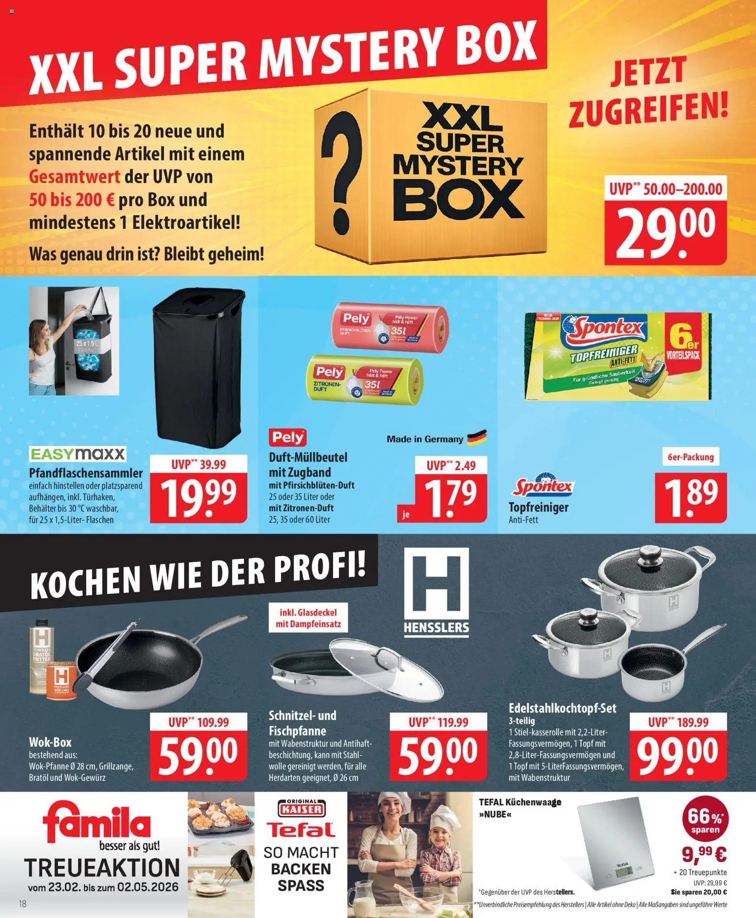 Famila Prospekt 	 – gültig ab 13.04.2026 | Seite: 18 | Produkte: Box, Duft, Schnitzel, Zitronen