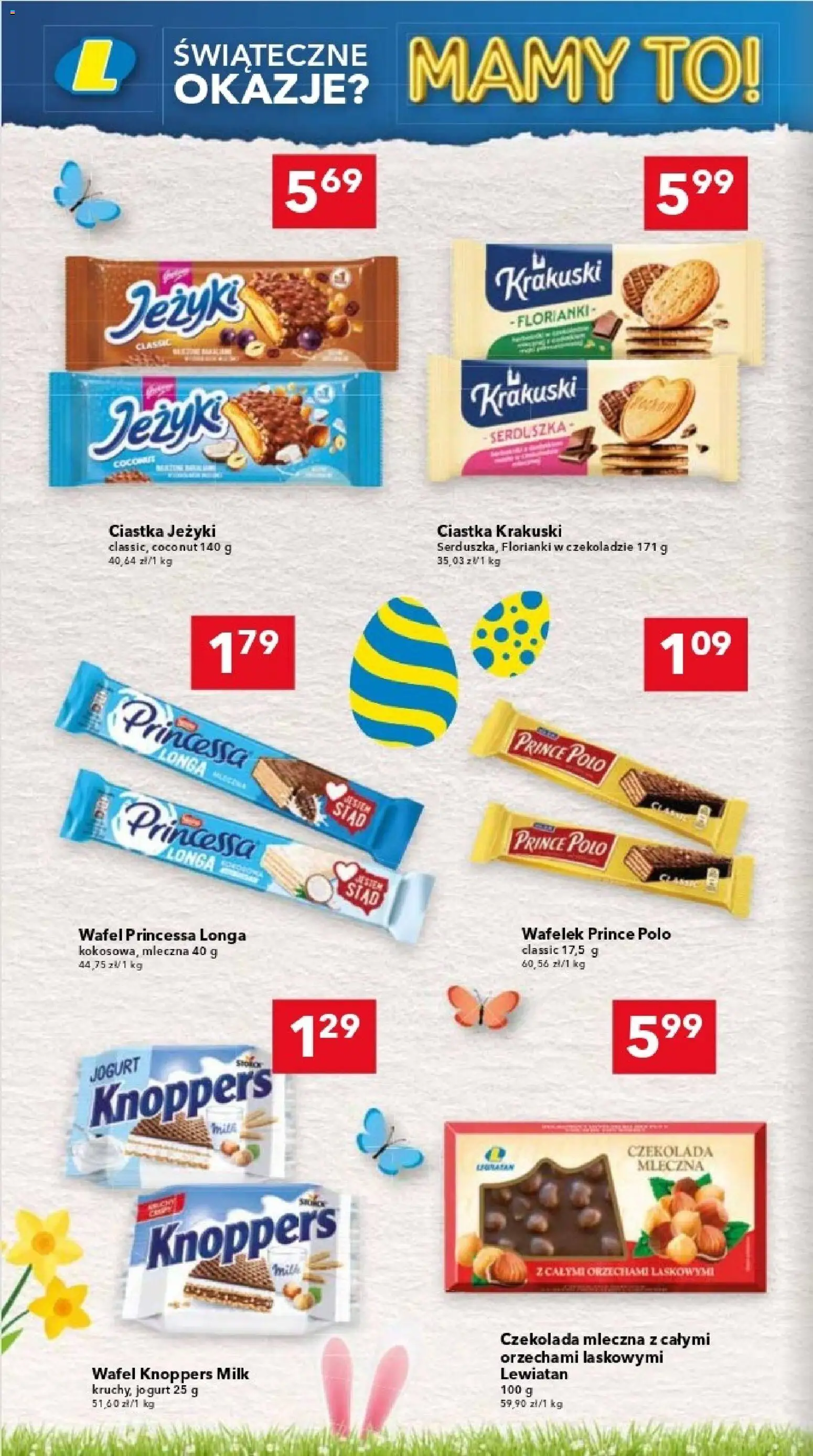 Lewiatan gazetka - Katowice od 26.03.2026 | Strona: 12 | Produkty: Czekolada mleczna, Jogurt, Czekolada, Ciastka