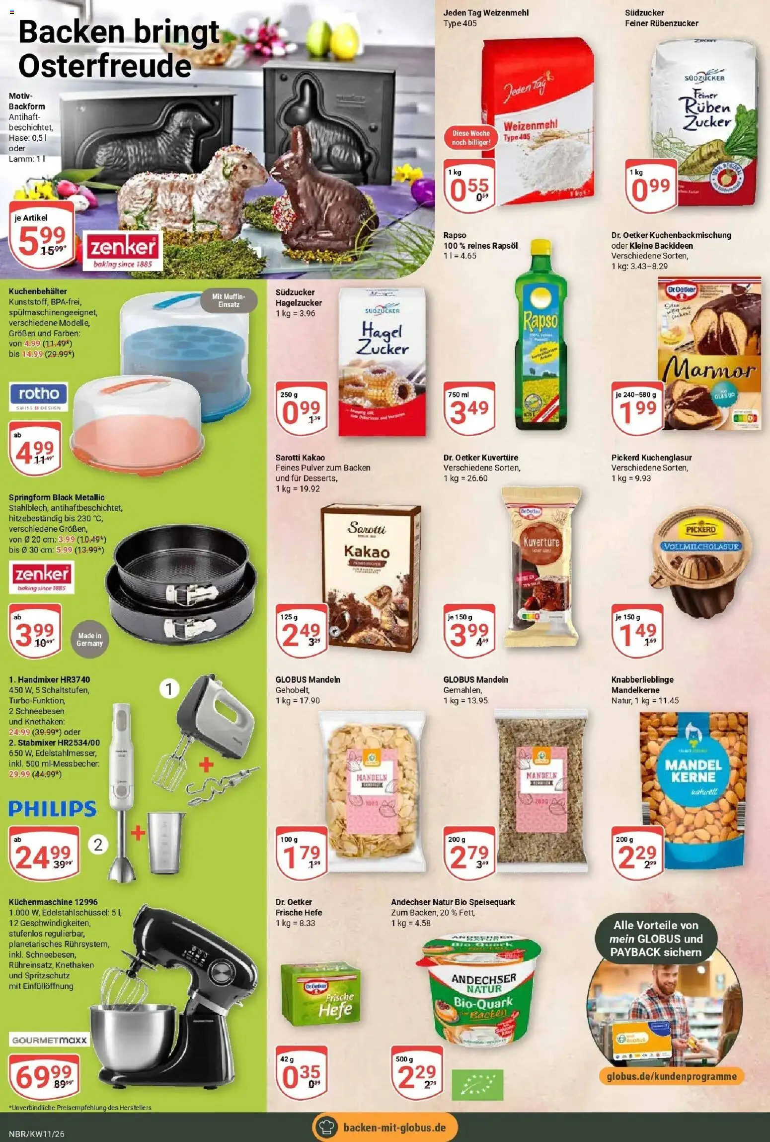 Globus prospekt Neubrandenburg	 – gültig ab 09.03.2026 | Seite: 19 | Produkte: Philips, Rapsöl, Weizenmehl, Stabmixer