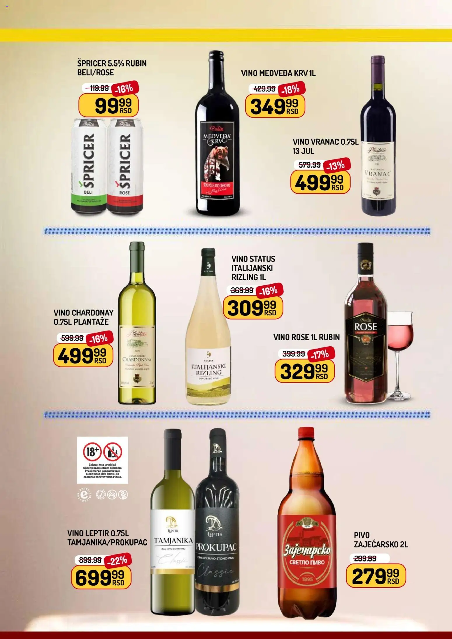 Aman katalog - važi od 24.04.2026 | Strana: 18 | Proizvode: Chardonnay, Pica, Vino, Pivo