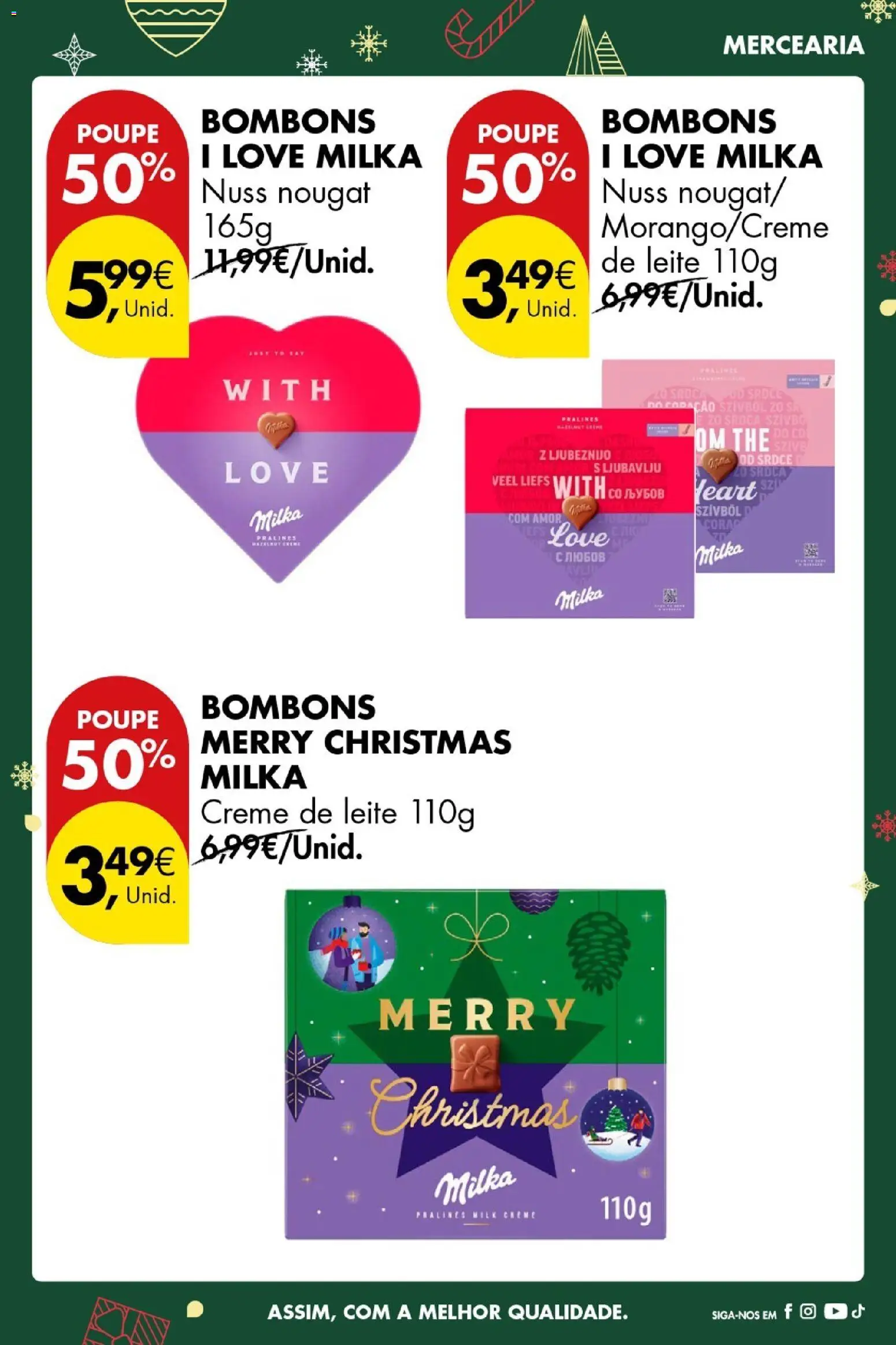 Pingo Doce Poupe este Fim de Semana │ válido de 19.12.2025 | Página: 29 | Produtos: Chocolates, Leite, Creme de leite, Creme