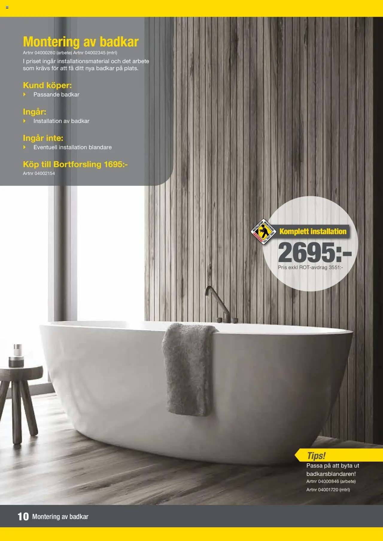 Bauhaus reklamblad aktuell från 01.02.2024 | Sida: 10 | Produkter: Badkar