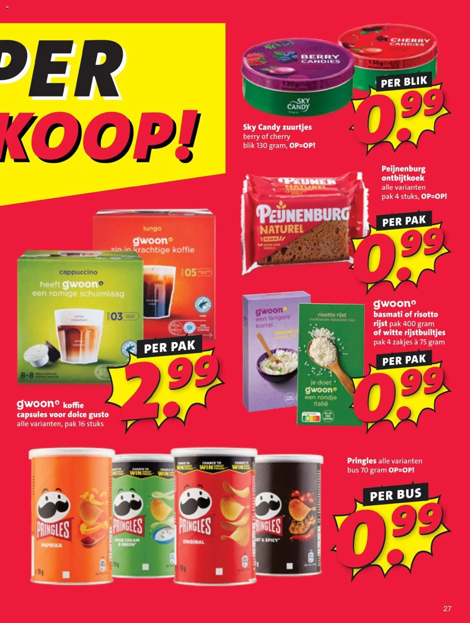 {H1} | Pagina: 27 | Producten: Koffie, Rijst, Kész piskótalap, Cappuccino