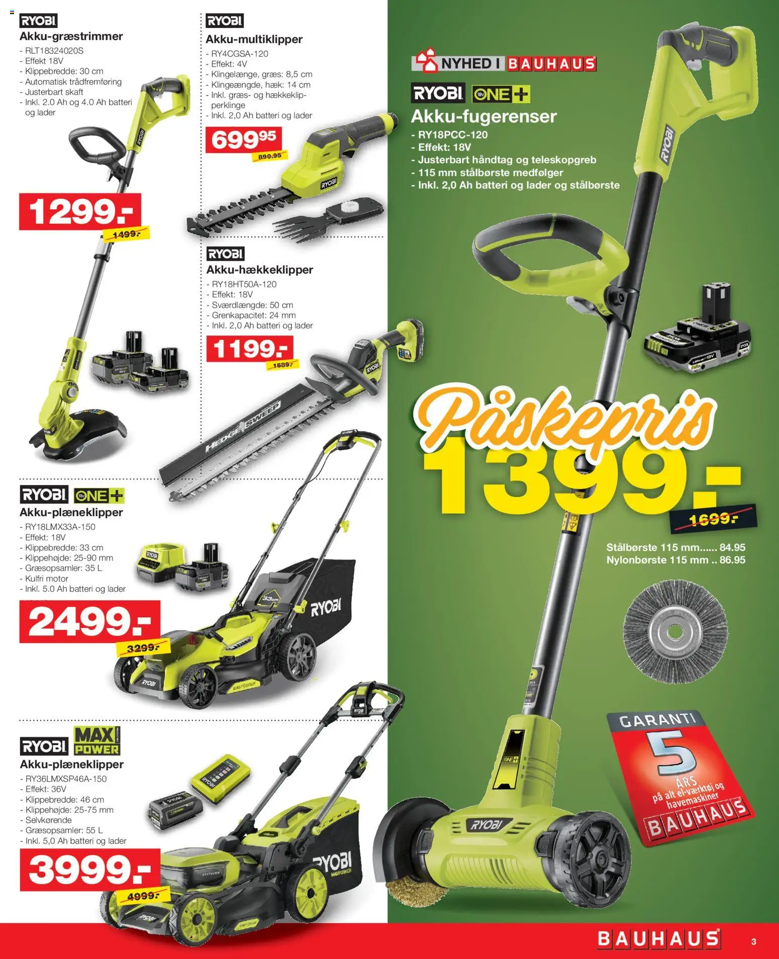 Bauhaus tilbudsavis – gyldig fra 27.03.2026 | Side: 3 | Produkter: Batteri
