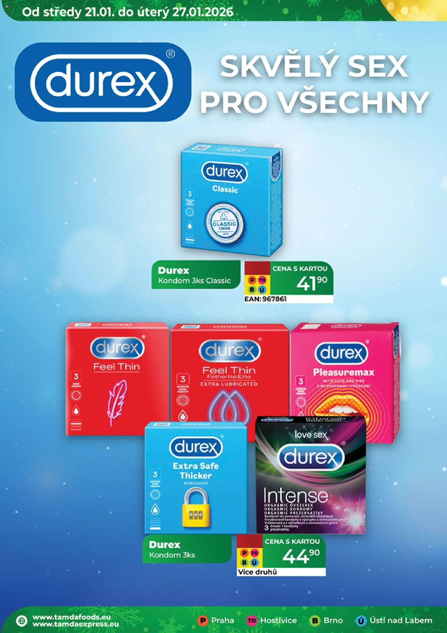 Tamda Foods leták od 21.01.2026 | Strana: 34 | Produkty: Kondomy, Kondom, Durex